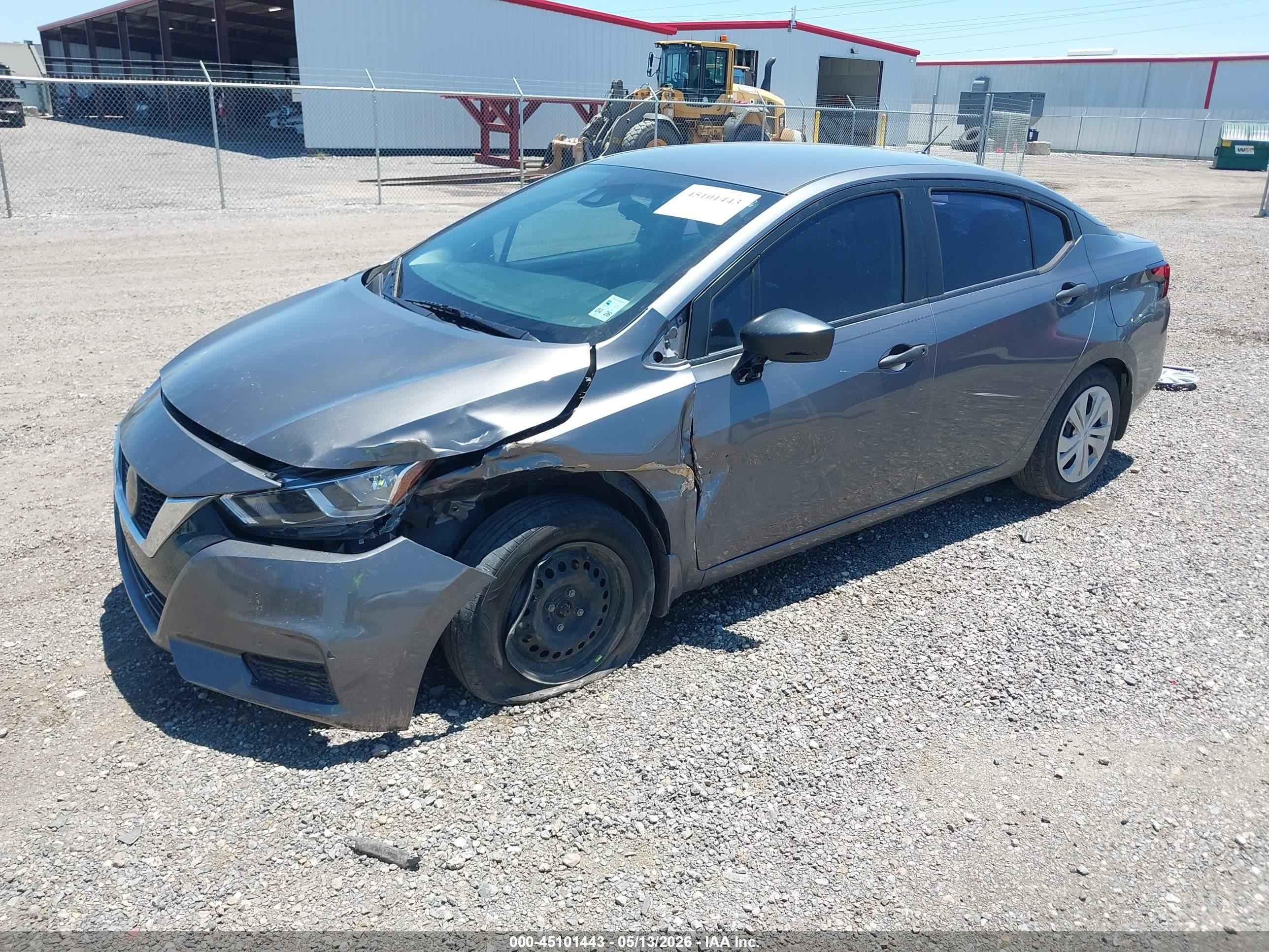 2020 Nissan Versa S Xtronic Cvt Серый vin: 3N1CN8DV0LL886415
