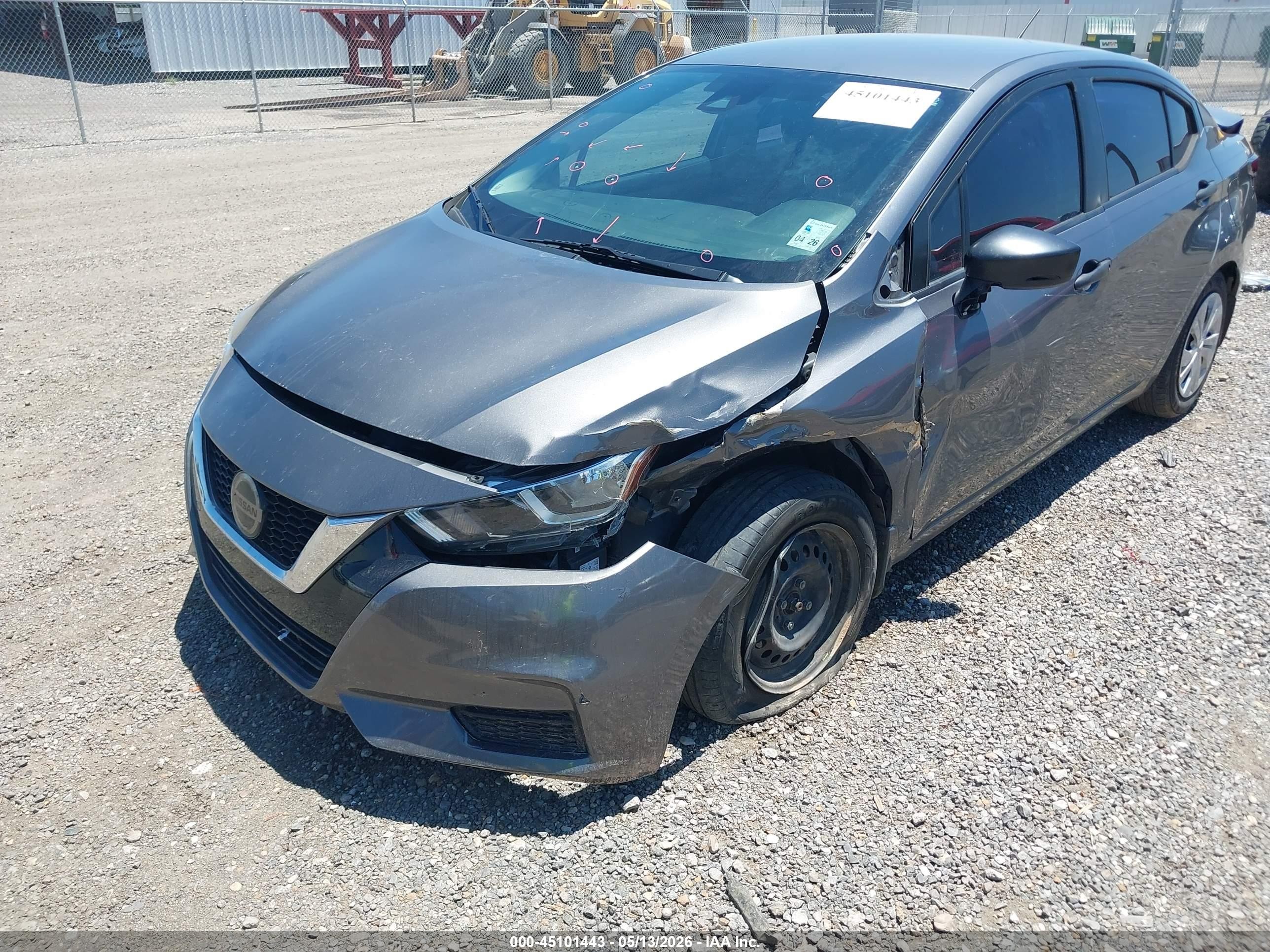 2020 Nissan Versa S Xtronic Cvt Серый vin: 3N1CN8DV0LL886415