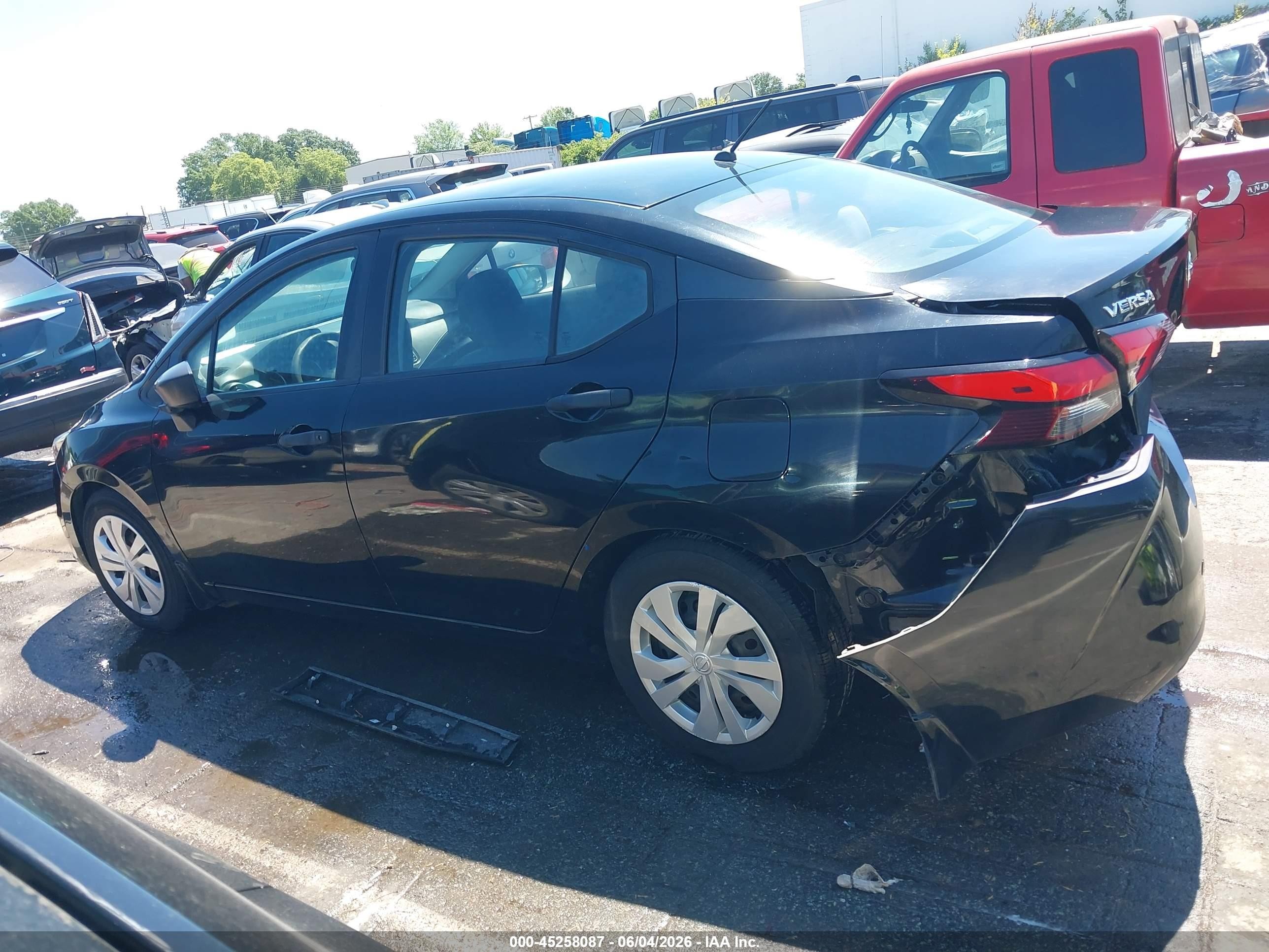 2020 Nissan Versa S Xtronic Cvt Черный vin: 3N1CN8DV1LL809455