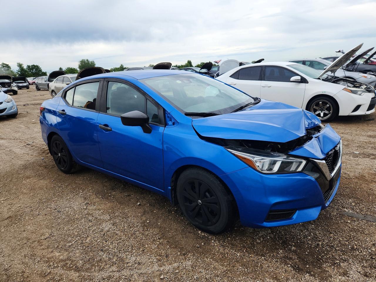 2020 Nissan Versa S Blue vin: 3N1CN8DV2LL869695
