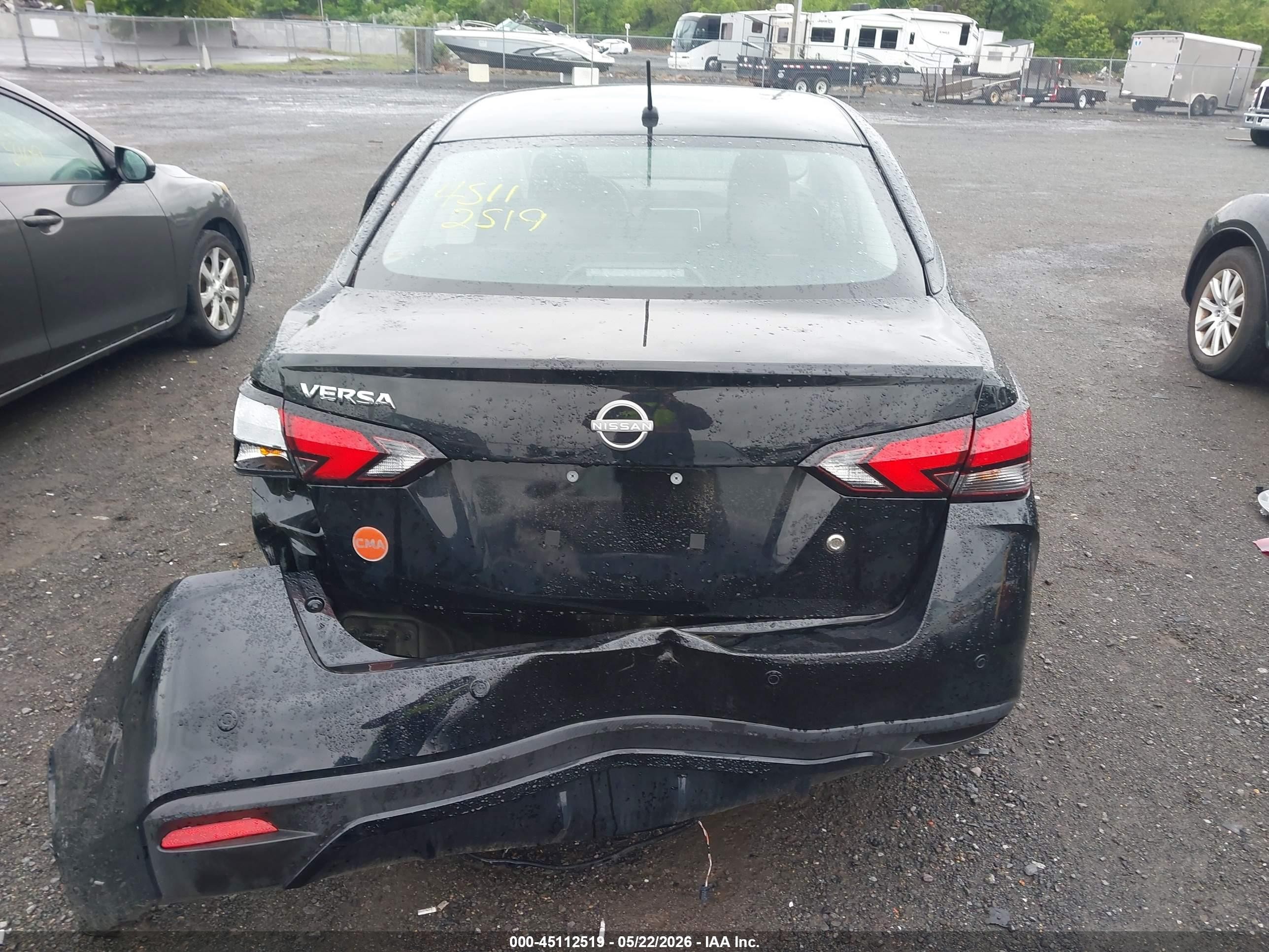 2025 Nissan Versa 1.6 S Black vin: 3N1CN8DV3SL858736