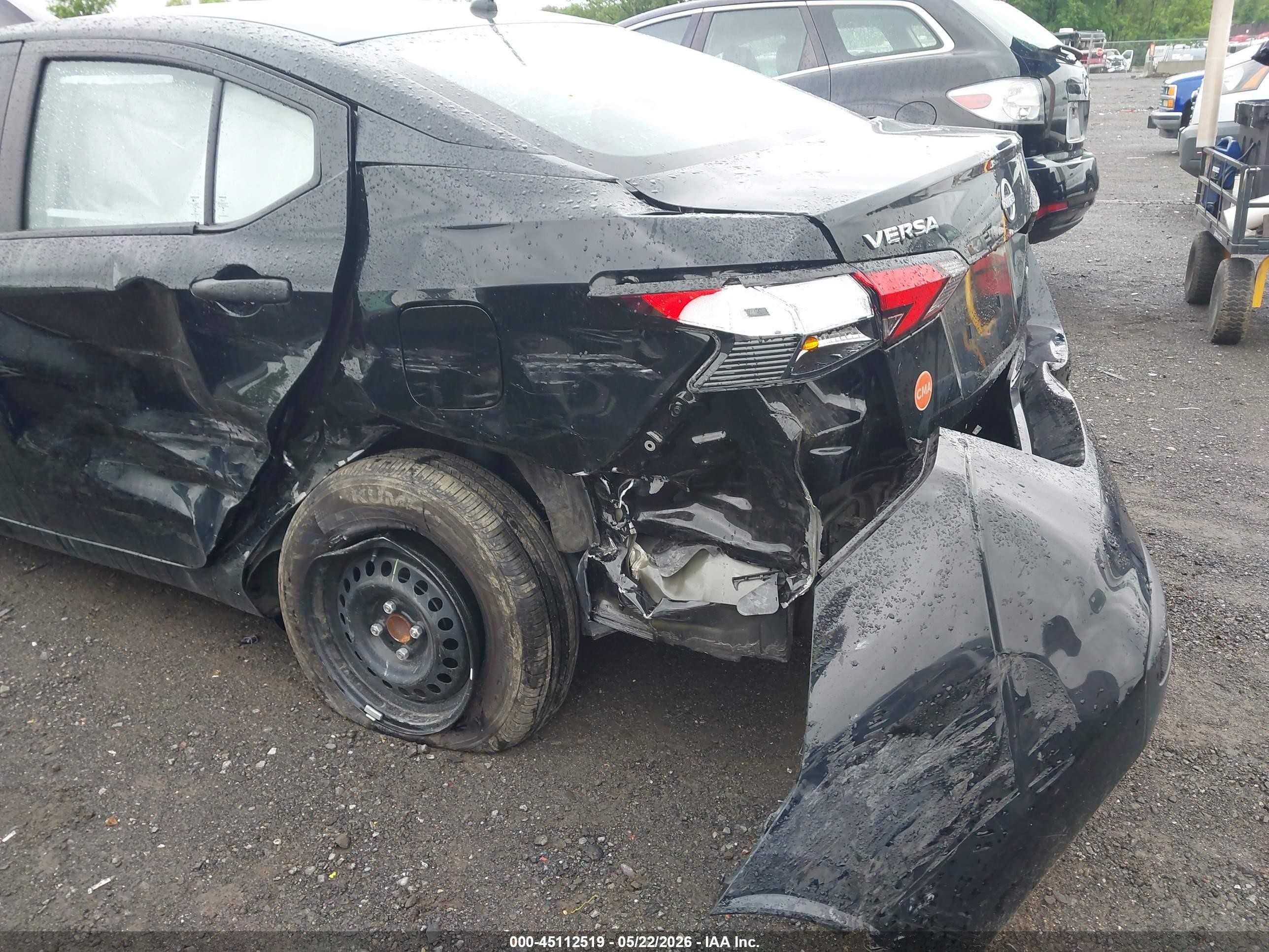 2025 Nissan Versa 1.6 S Black vin: 3N1CN8DV3SL858736