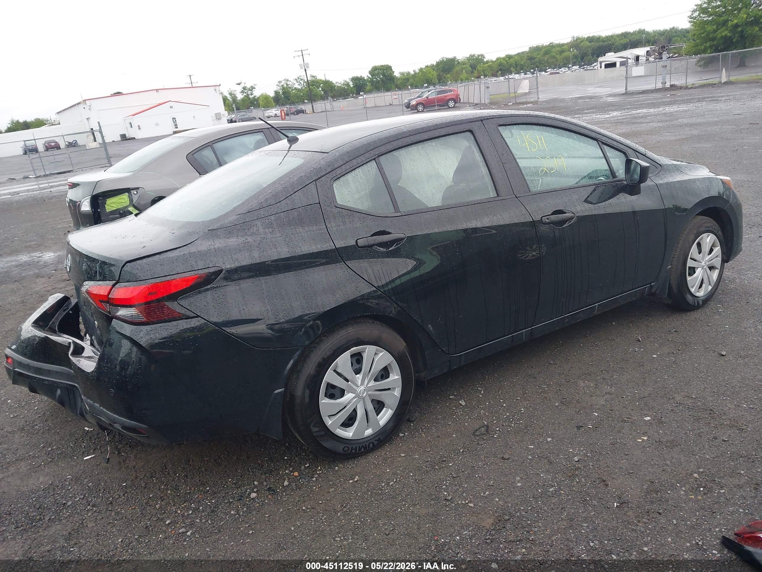 2025 Nissan Versa 1.6 S Black vin: 3N1CN8DV3SL858736