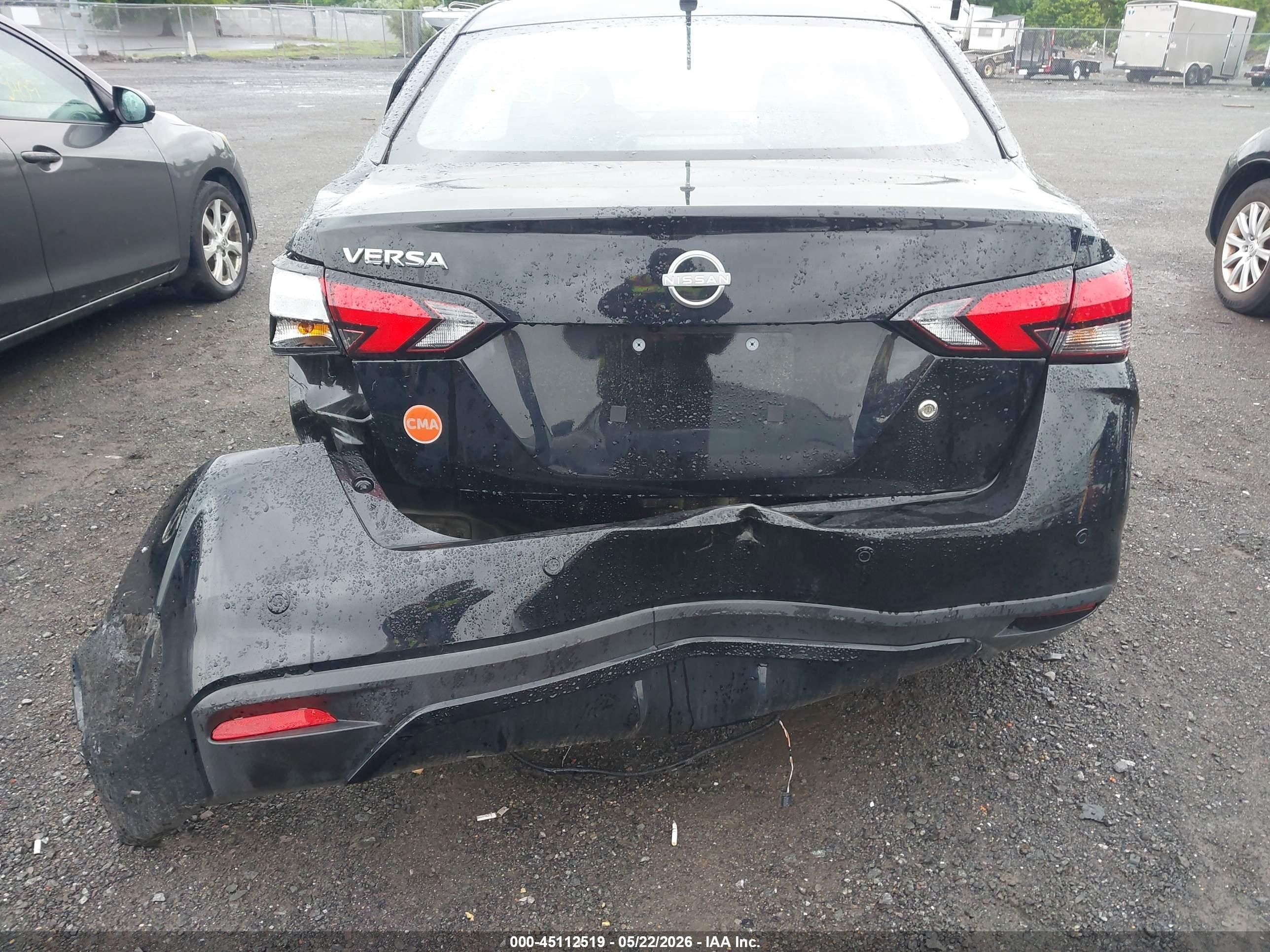 2025 Nissan Versa 1.6 S Black vin: 3N1CN8DV3SL858736