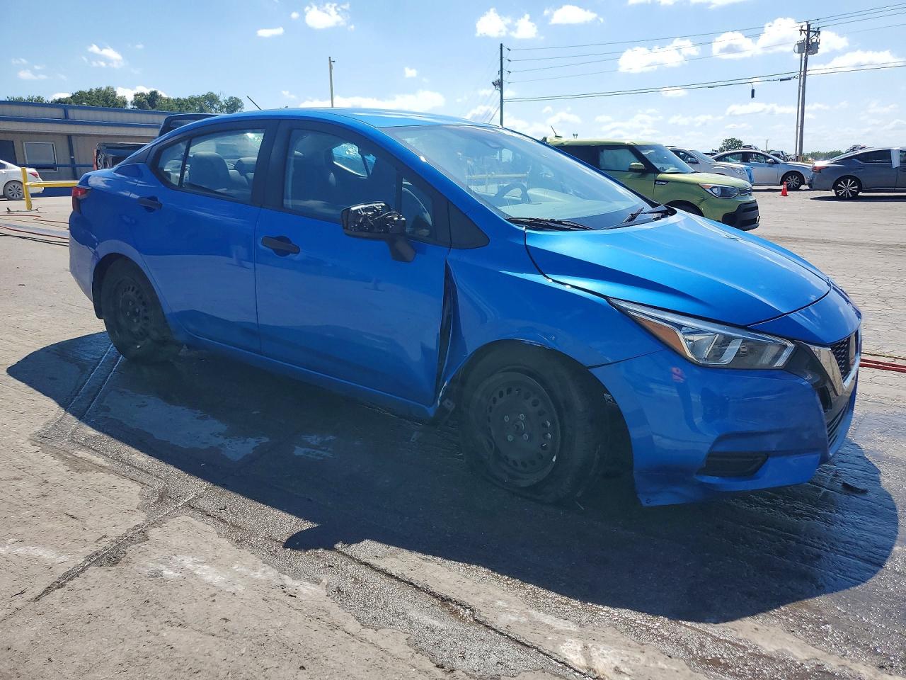 2020 Nissan Versa S Синий vin: 3N1CN8DV4LL846855