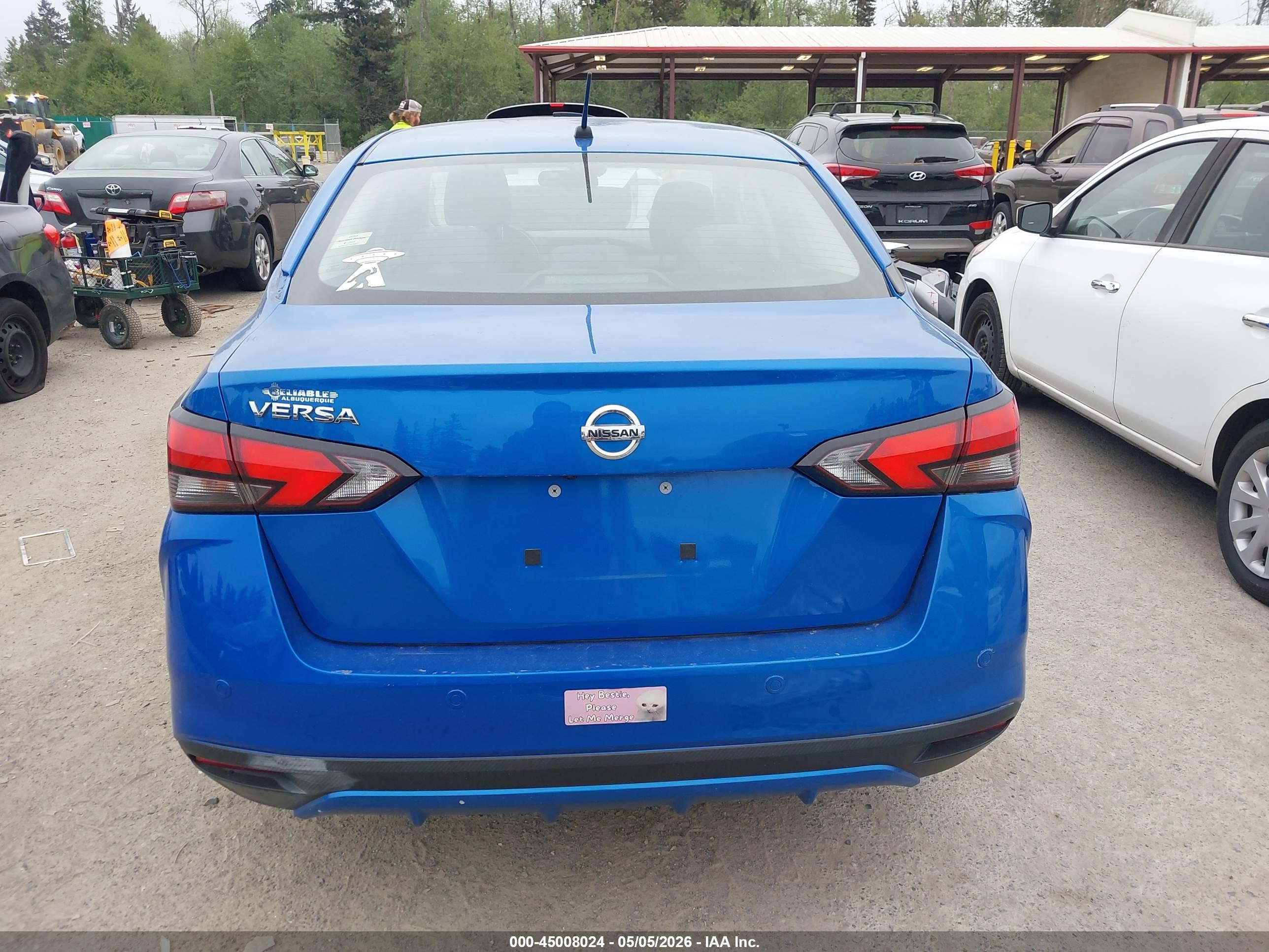 2020 Nissan Versa S Xtronic Cvt Синий vin: 3N1CN8DV4LL910988