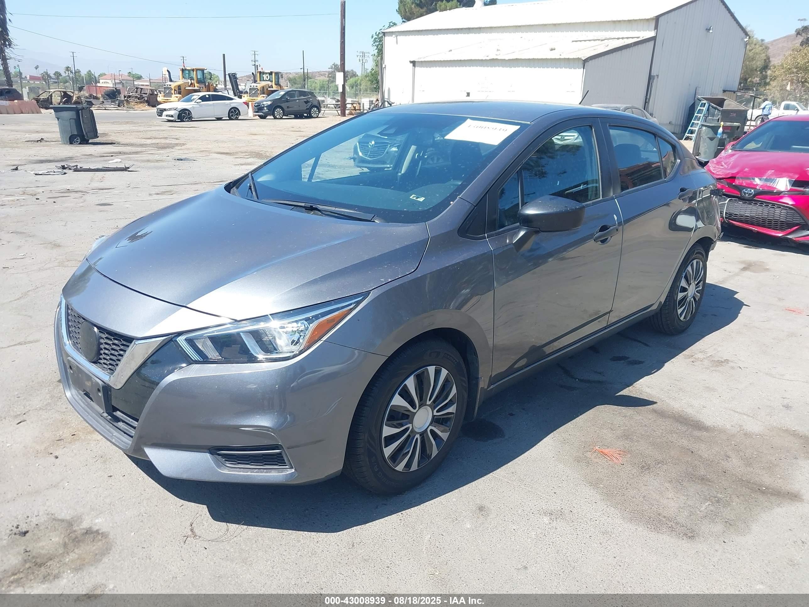 2021 Nissan Versa S Xtronic Cvt Gray vin: 3N1CN8DV4ML922057