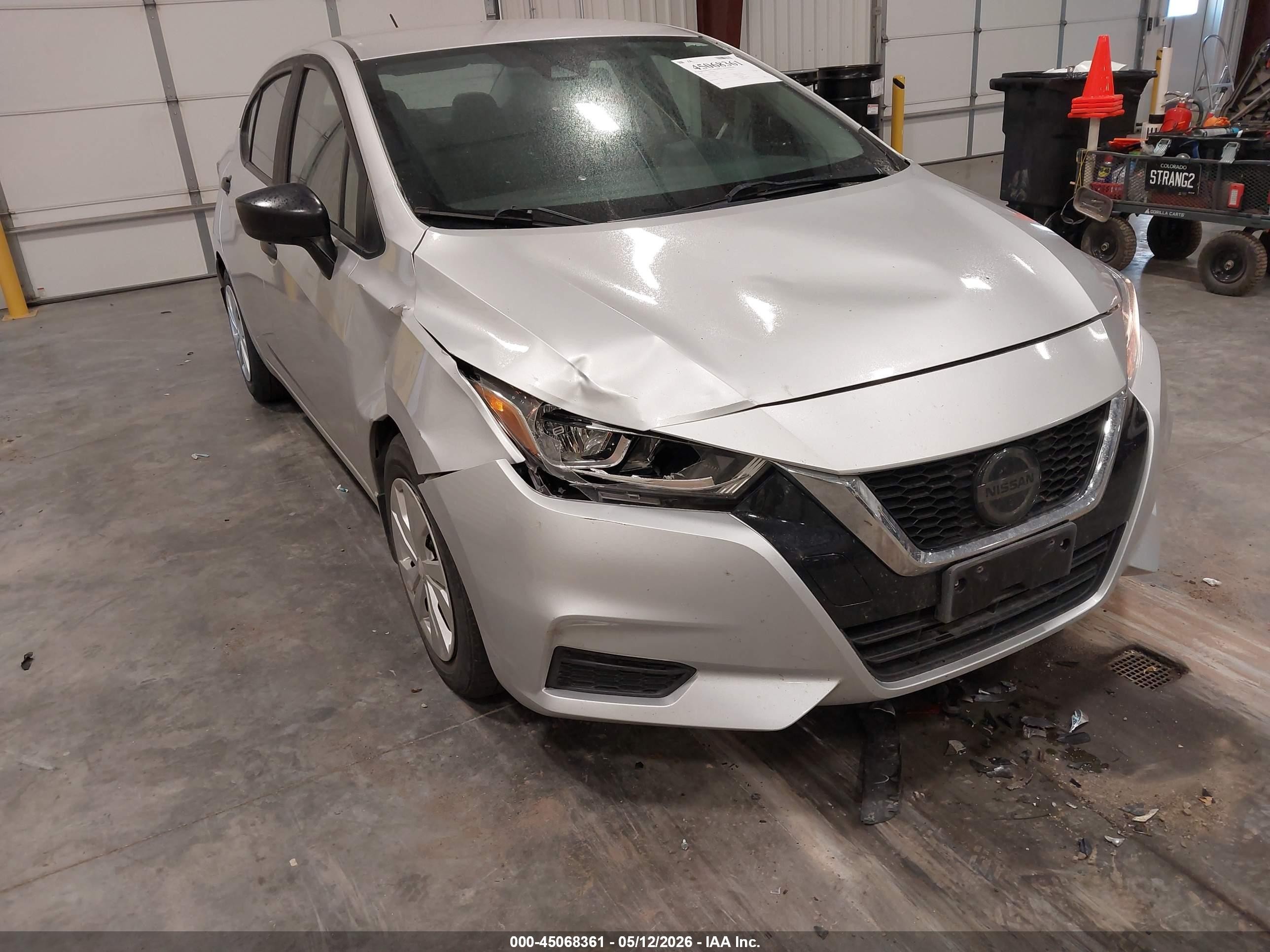 2020 Nissan Versa S Xtronic Cvt Silver vin: 3N1CN8DV6LL818913