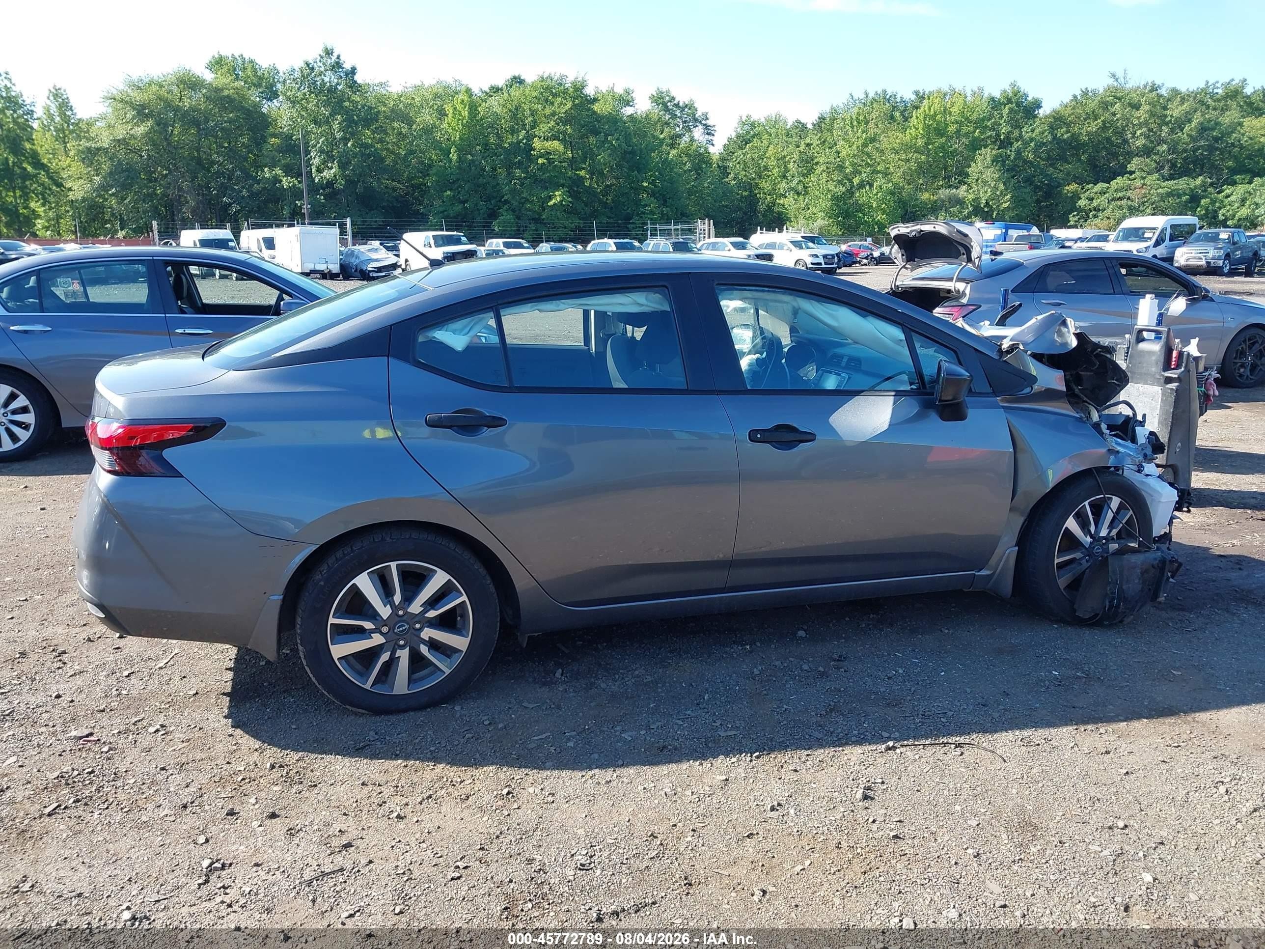 2023 Nissan Versa 1.6 S Xtronic Cvt Gray vin: 3N1CN8DV7PL818960