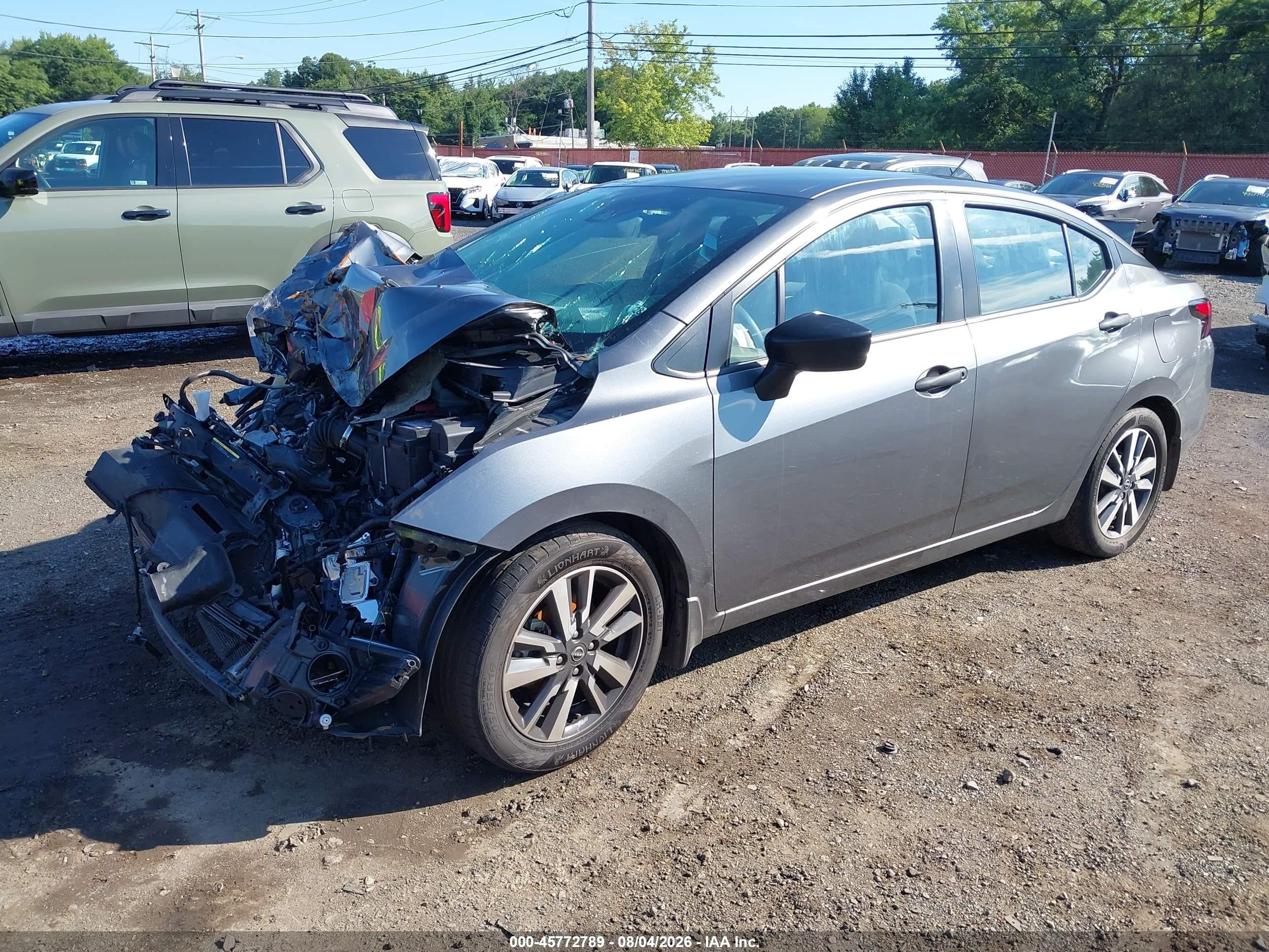 2023 Nissan Versa 1.6 S Xtronic Cvt Gray vin: 3N1CN8DV7PL818960
