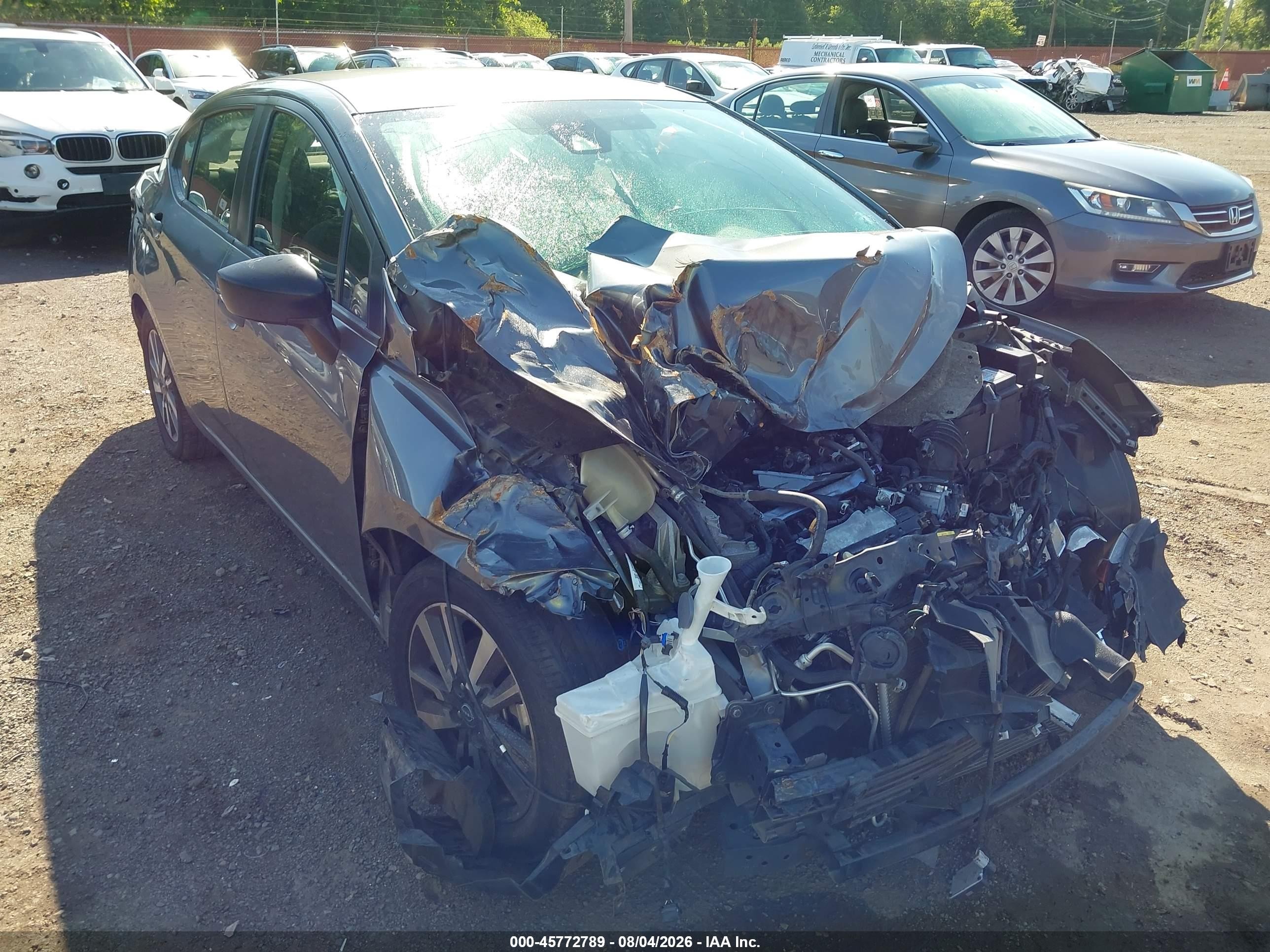2023 Nissan Versa 1.6 S Xtronic Cvt Gray vin: 3N1CN8DV7PL818960