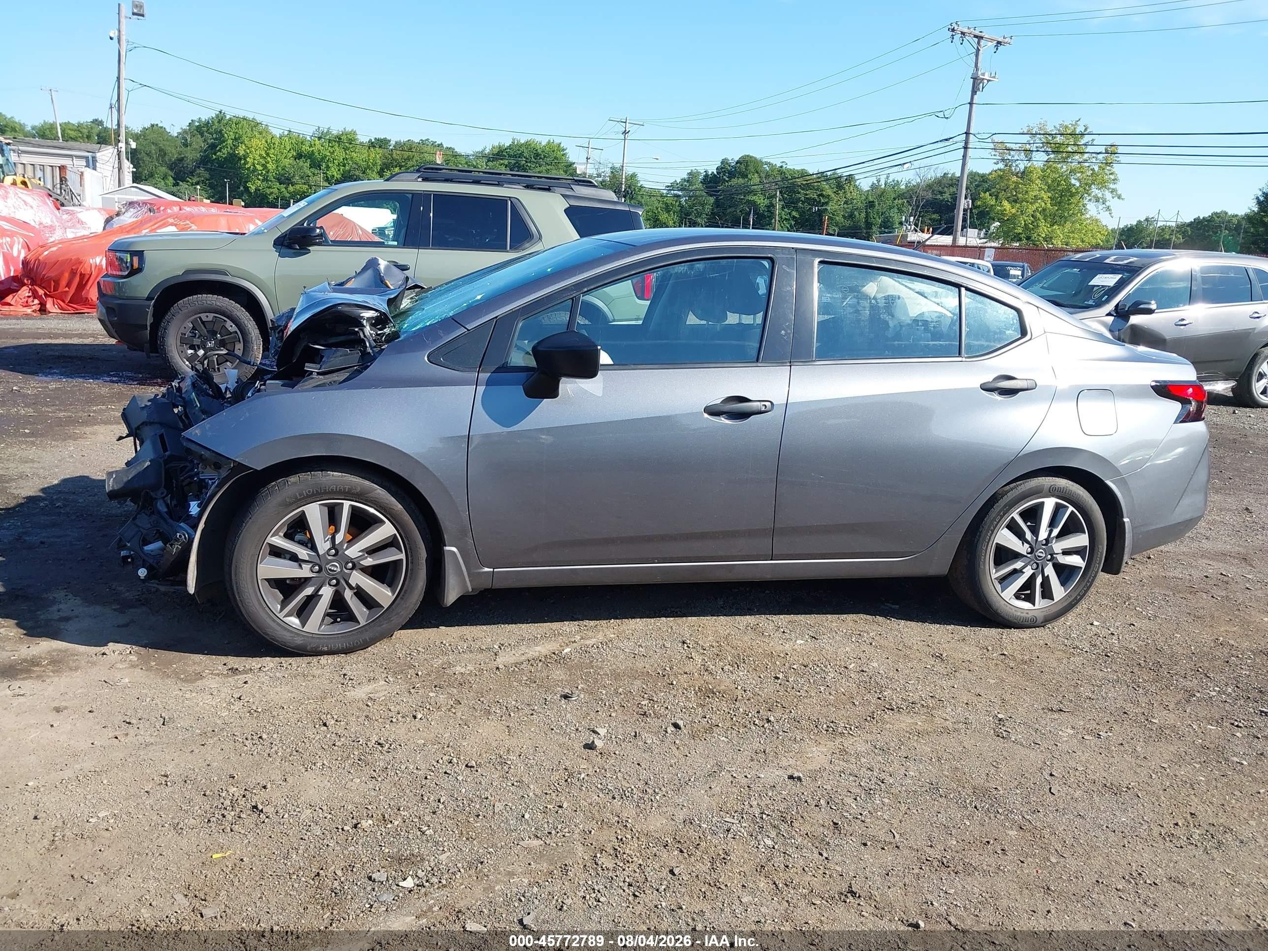 2023 Nissan Versa 1.6 S Xtronic Cvt Gray vin: 3N1CN8DV7PL818960