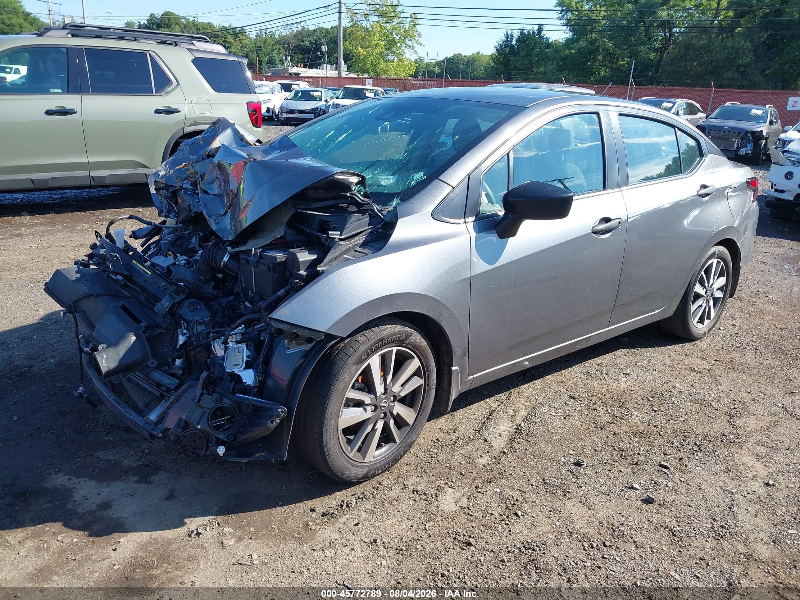 2023 Nissan Versa 1.6 S Xtronic Cvt Gray vin: 3N1CN8DV7PL818960