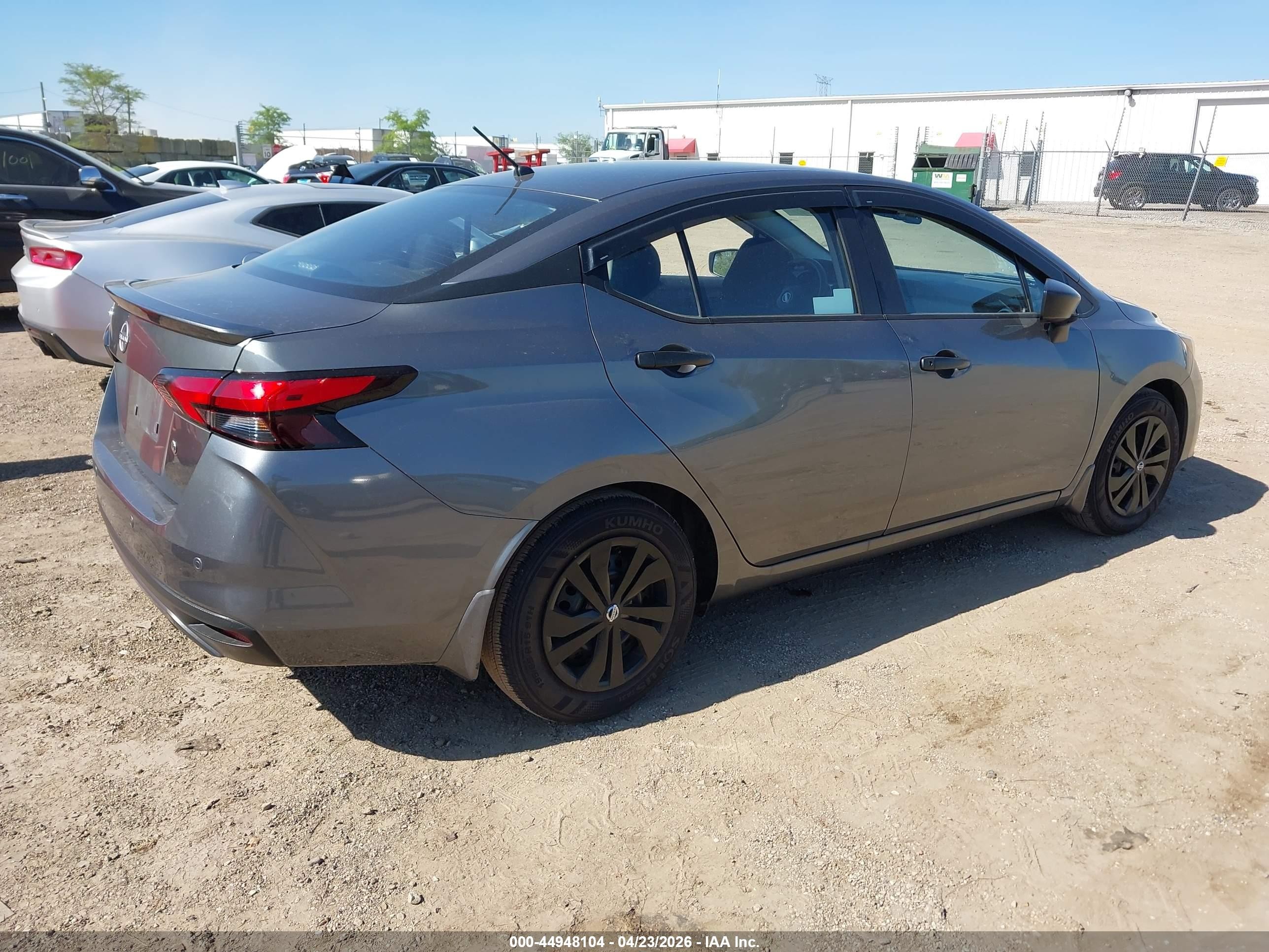 2025 Nissan Versa 1.6 S Gray vin: 3N1CN8DV7SL876771