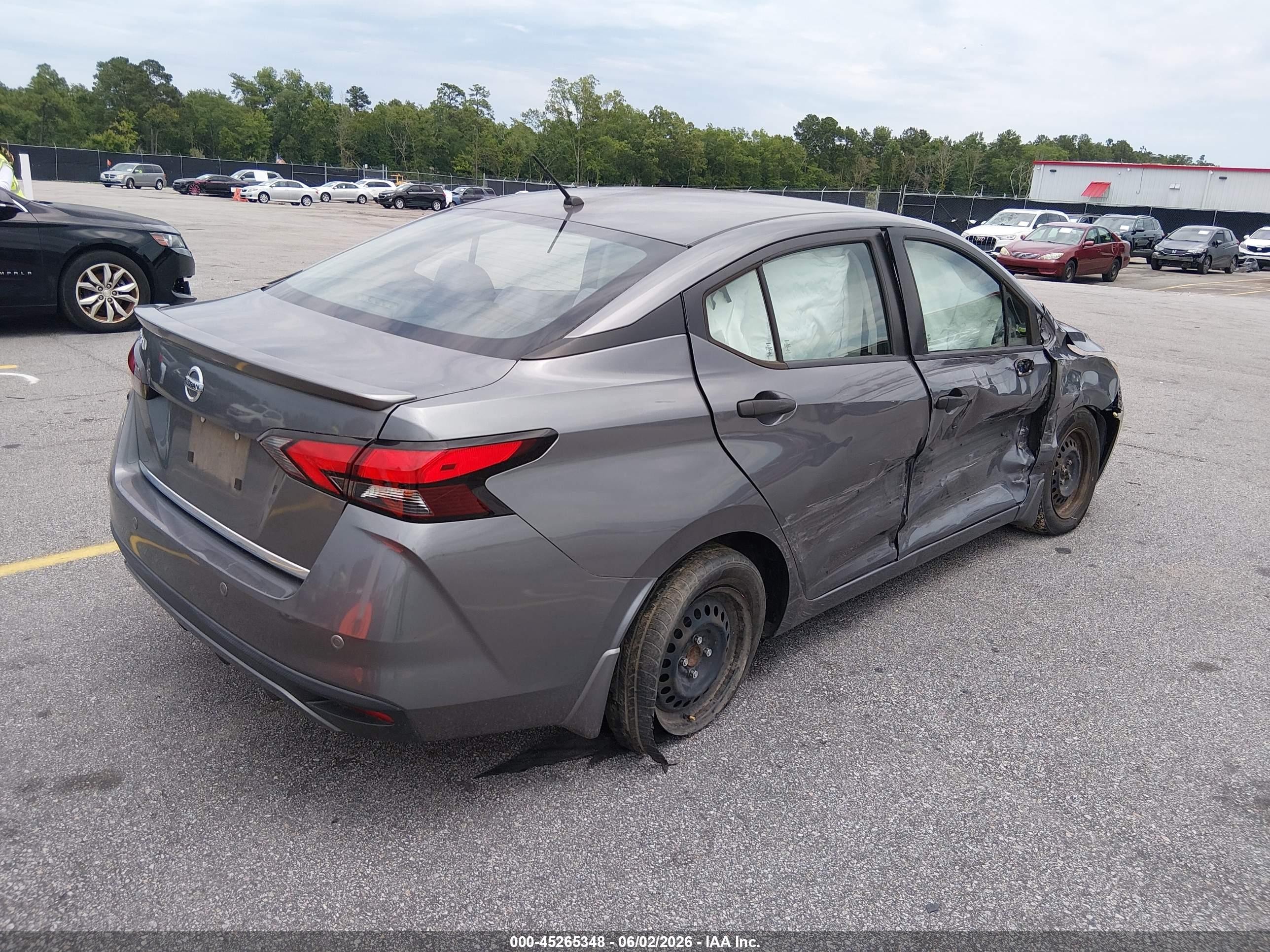 2020 Nissan Versa S Xtronic Cvt Серый vin: 3N1CN8DV8LL806696