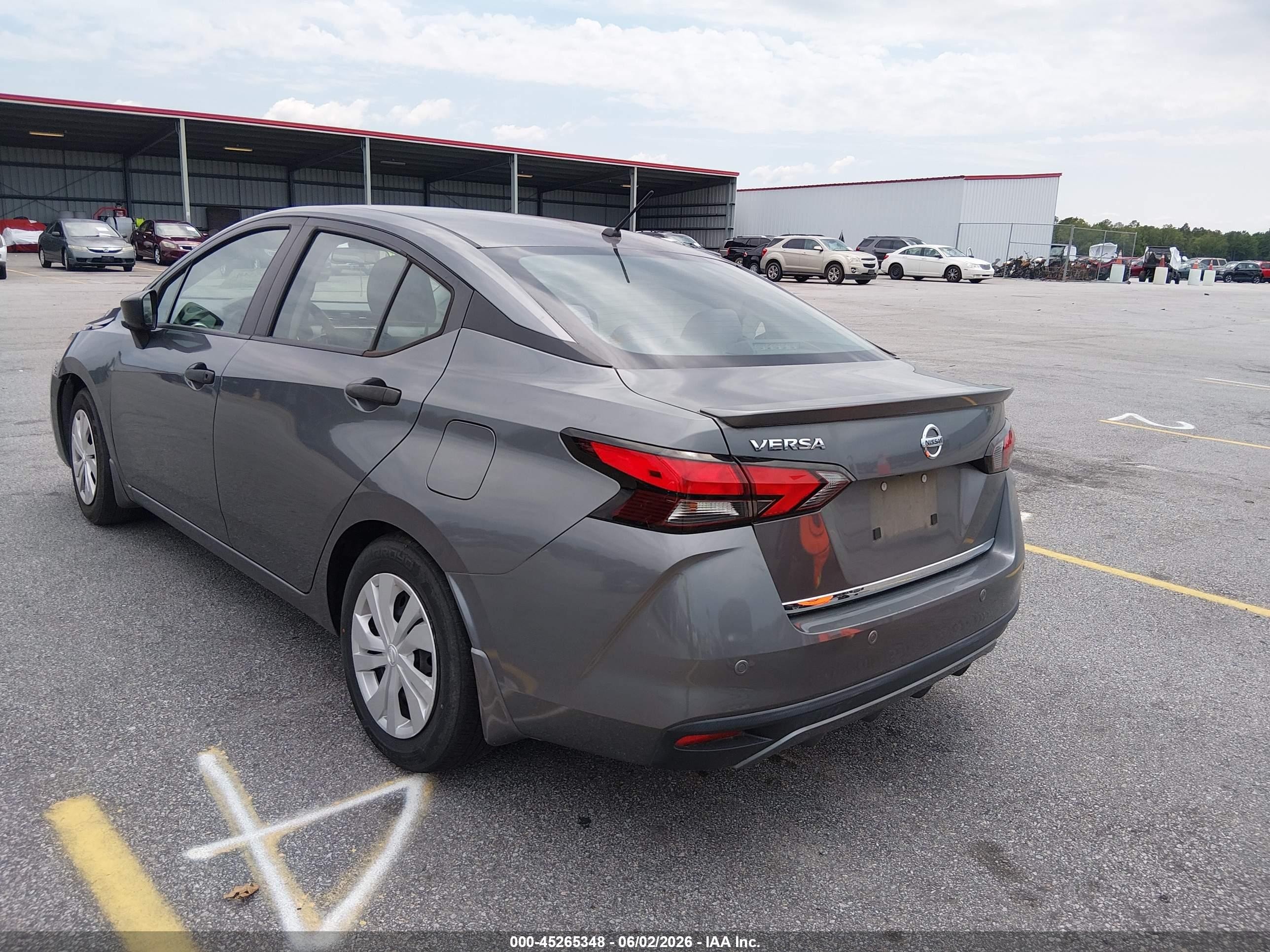 2020 Nissan Versa S Xtronic Cvt Серый vin: 3N1CN8DV8LL806696