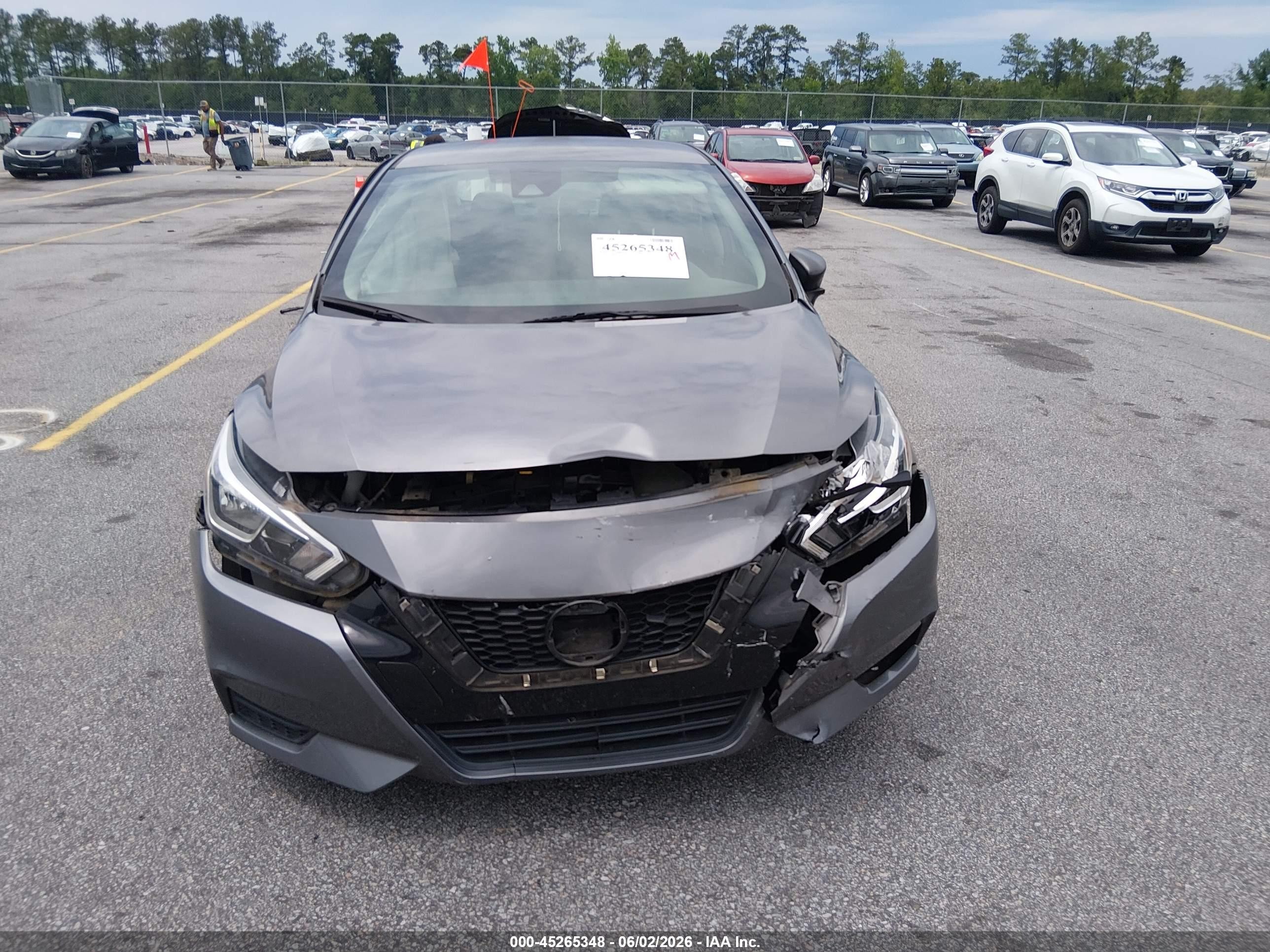 2020 Nissan Versa S Xtronic Cvt Серый vin: 3N1CN8DV8LL806696