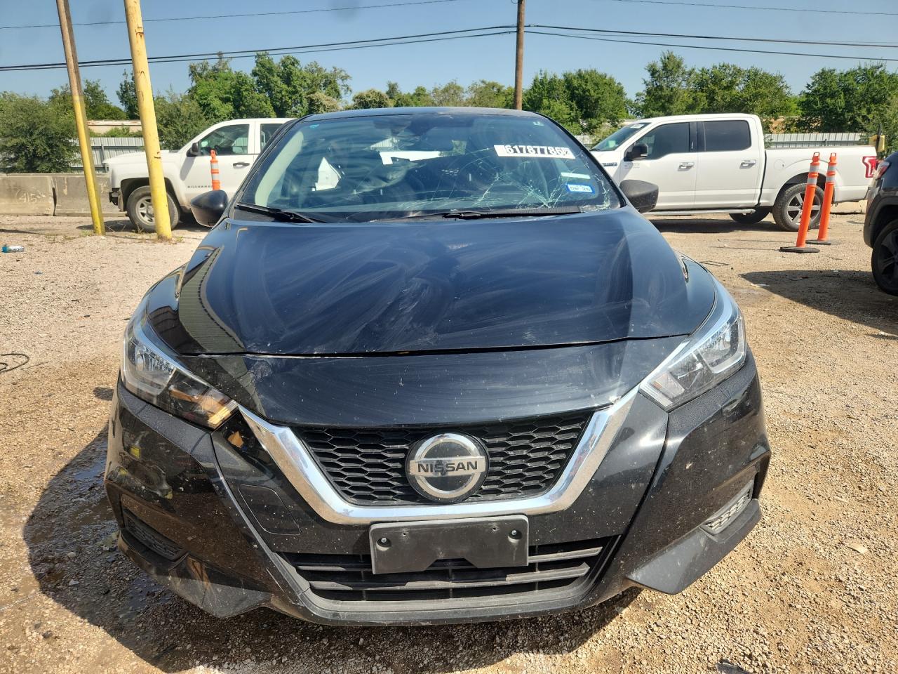2022 Nissan Versa S Black vin: 3N1CN8DVXNL862738 Damage: Windshield, Broken, Replacement Required