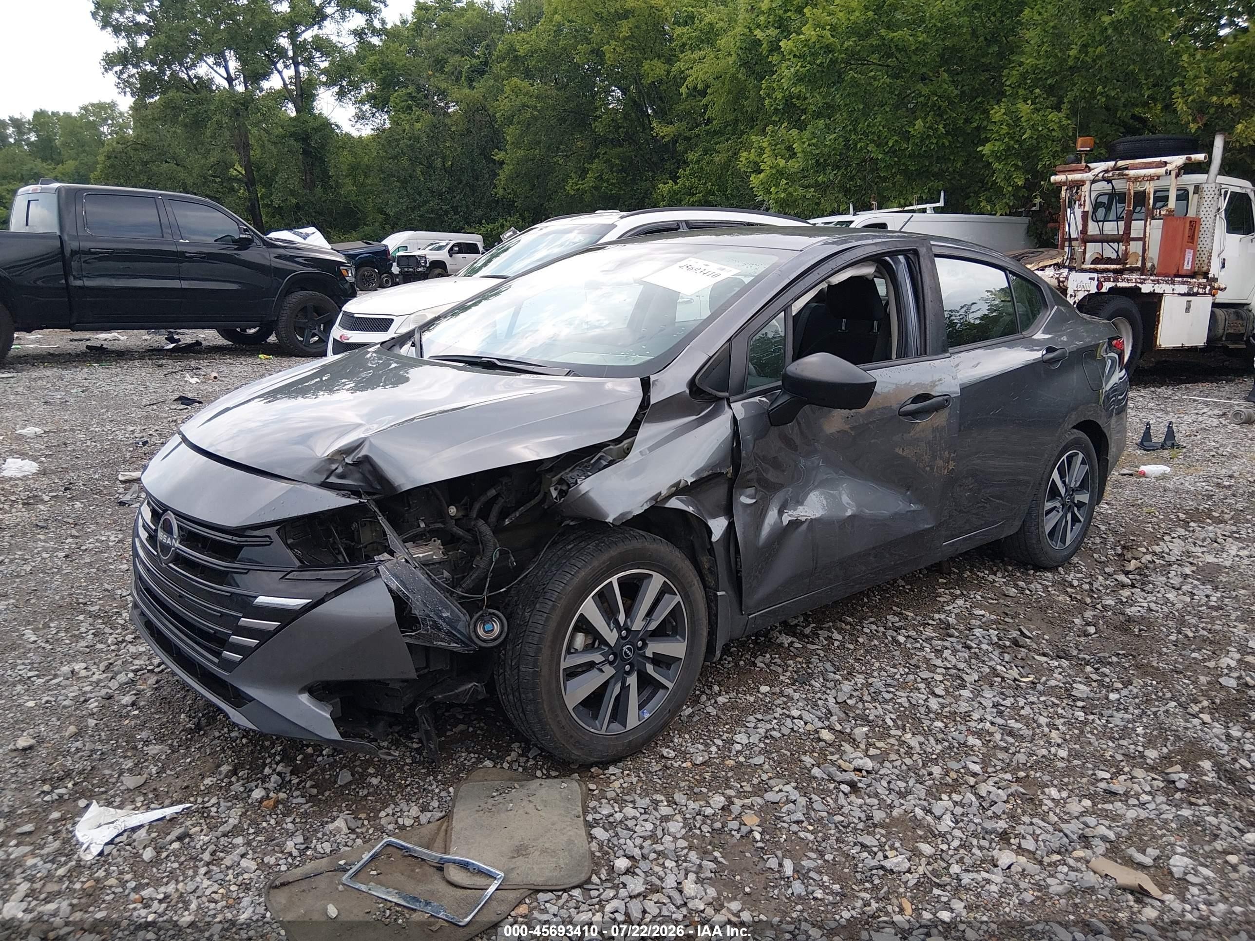 2023 Nissan Versa 1.6 S Xtronic Cvt Gray vin: 3N1CN8DVXPL869403