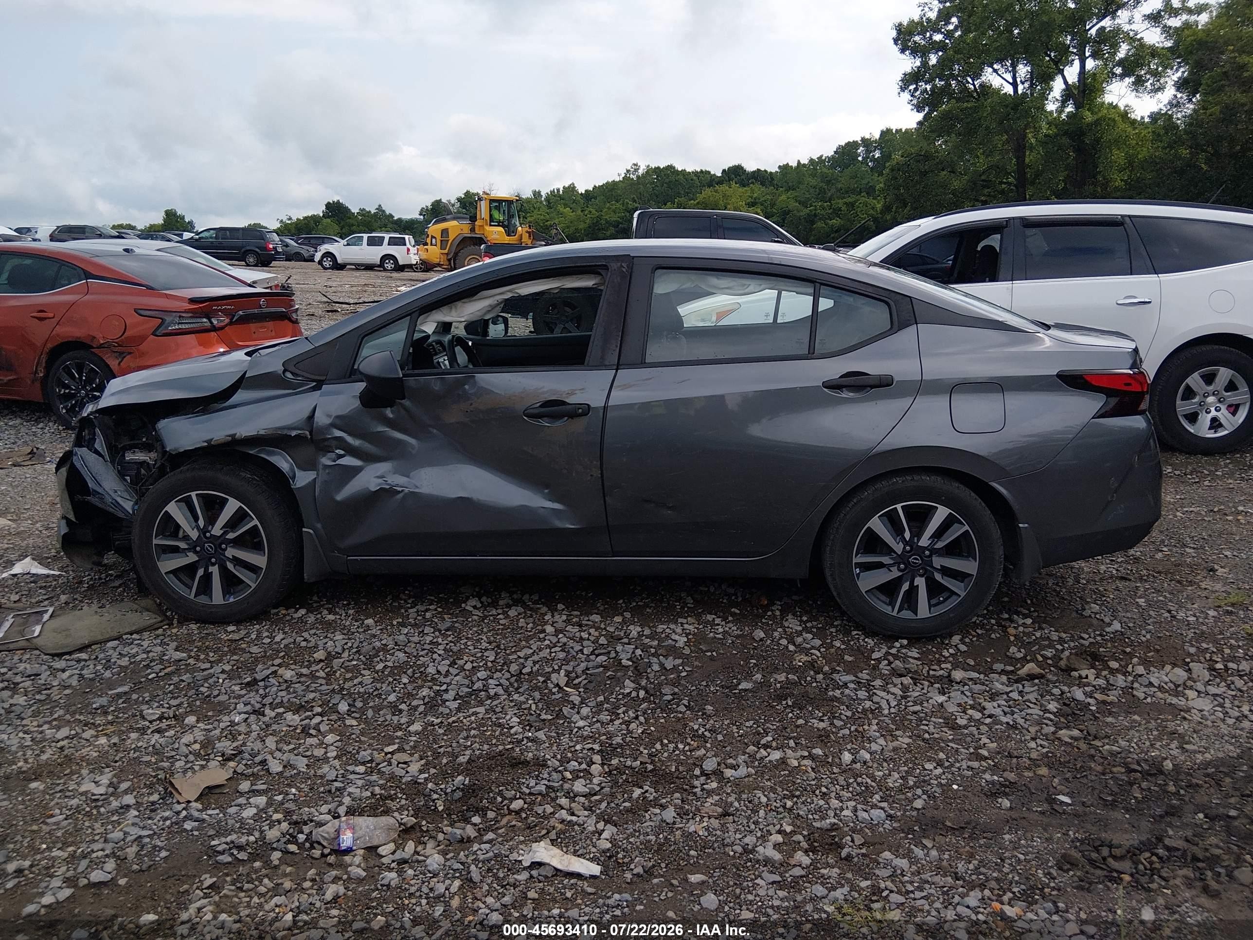 2023 Nissan Versa 1.6 S Xtronic Cvt Gray vin: 3N1CN8DVXPL869403