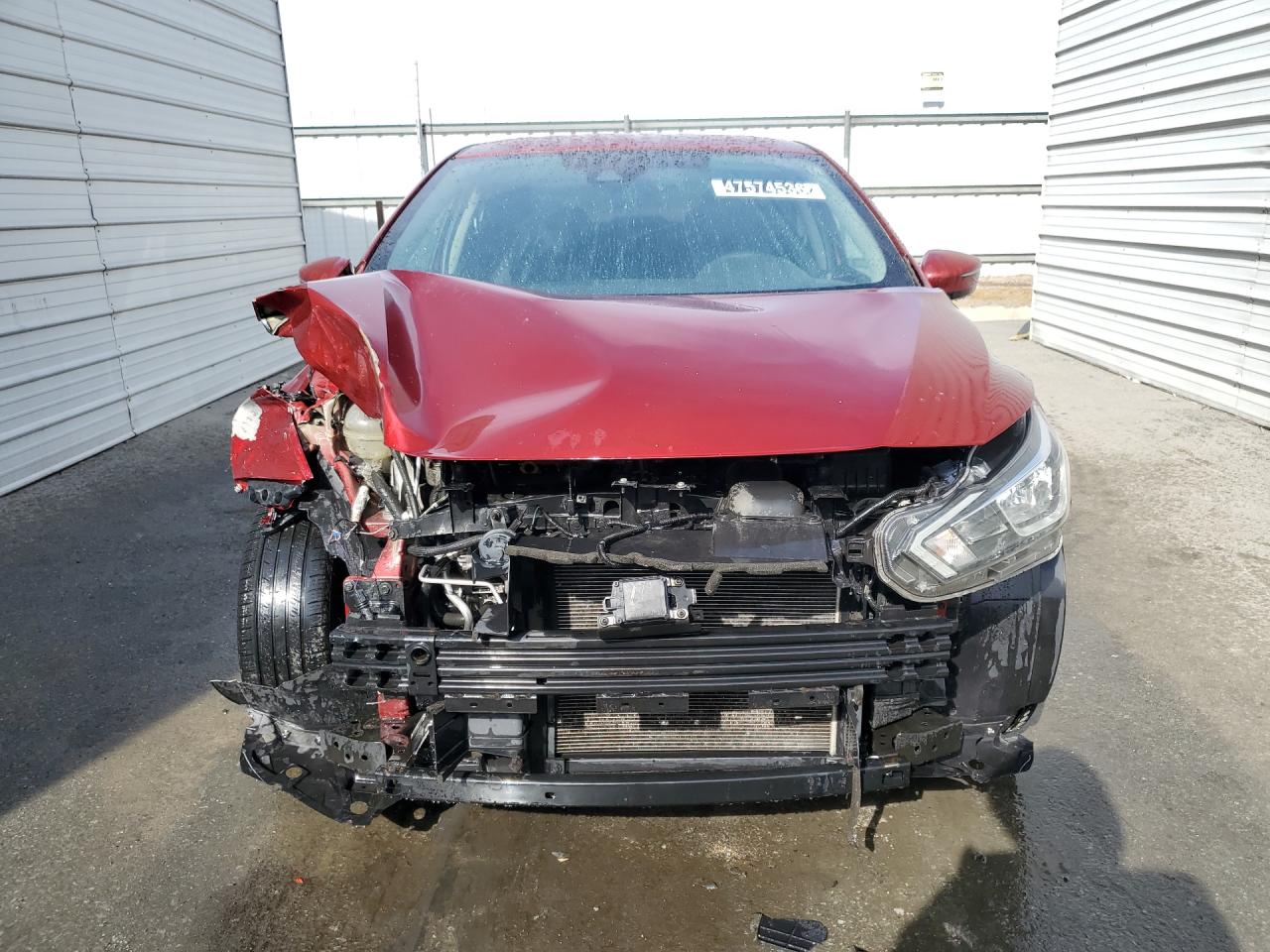 2020 Nissan Versa Sv Red vin: 3N1CN8EV0LL886655 Damage: Front Bumper Reinforcement, Broken, Replacement Required