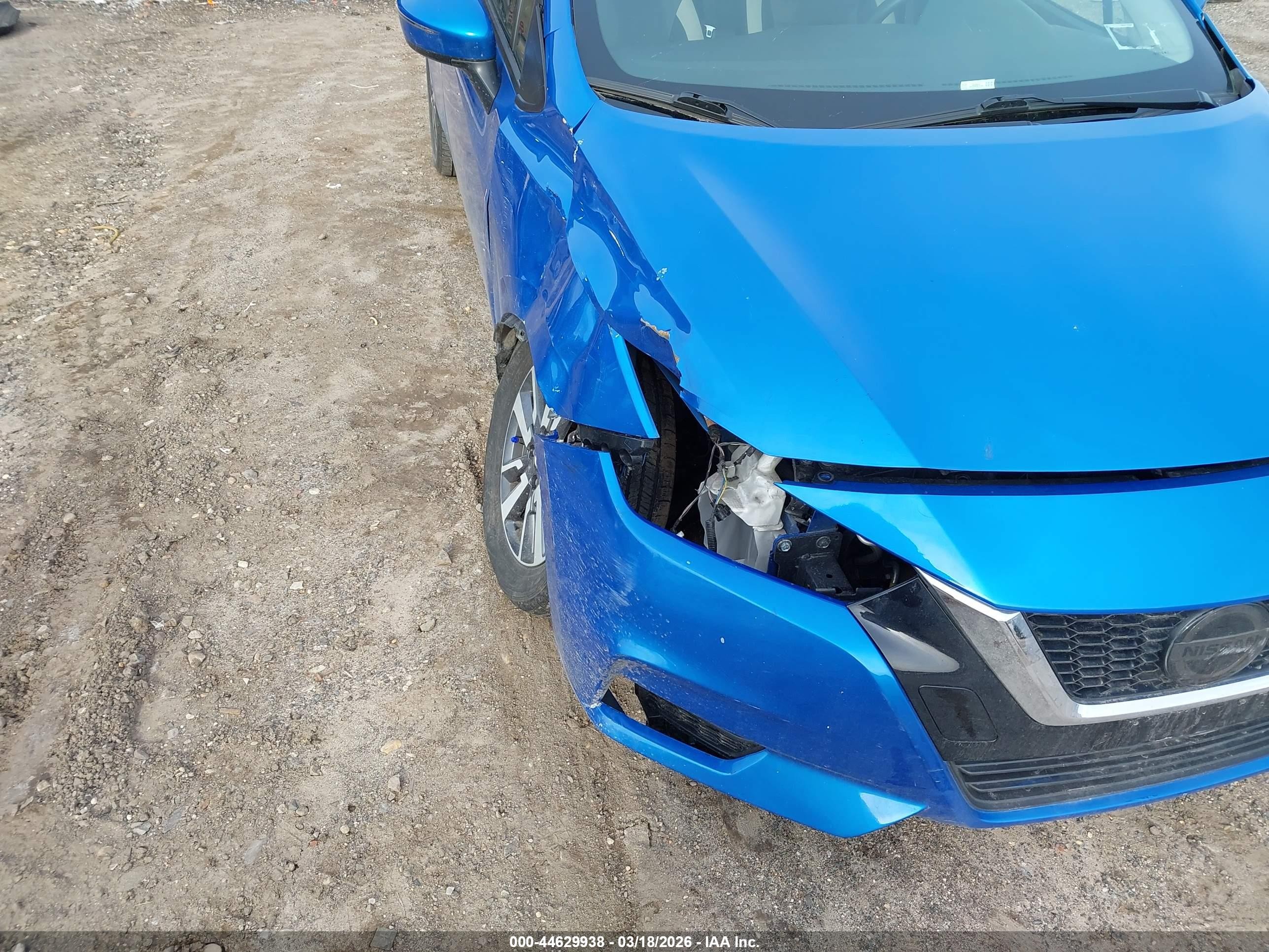 2021 Nissan Versa Sv Xtronic Cvt Blue vin: 3N1CN8EV0ML885071
