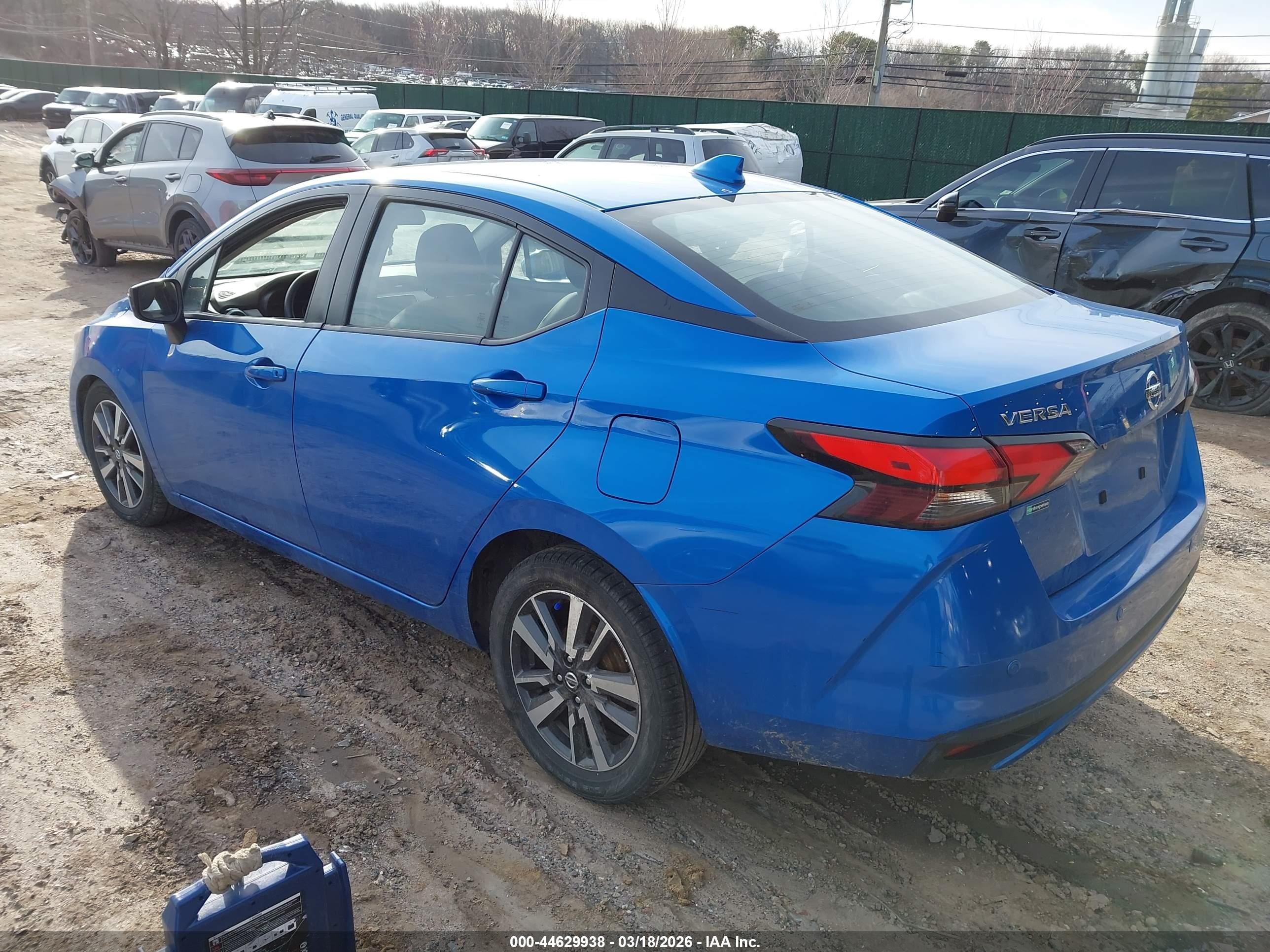 2021 Nissan Versa Sv Xtronic Cvt Blue vin: 3N1CN8EV0ML885071