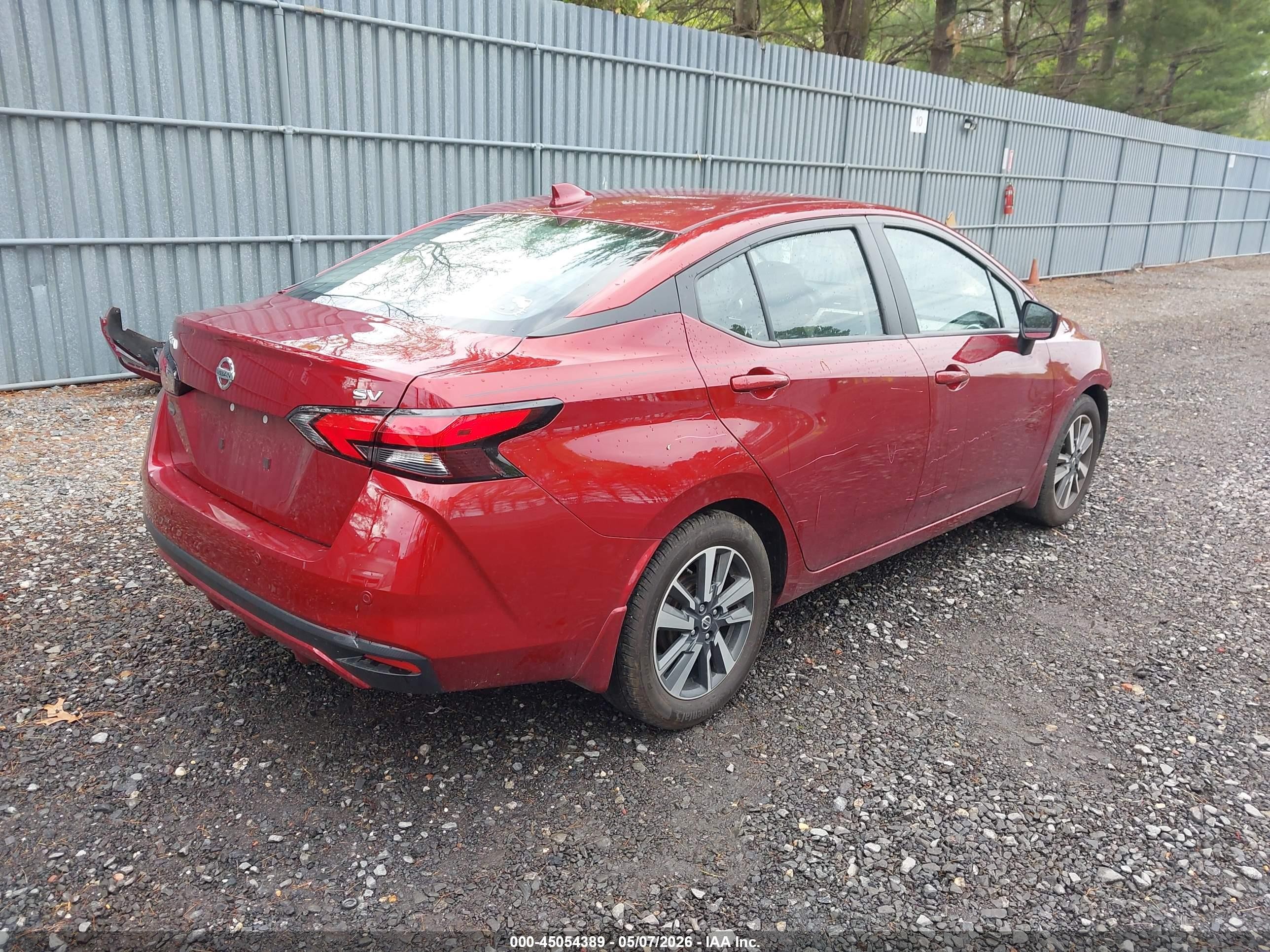 2022 Nissan Versa 1.6 Sv Xtronic Cvt Red vin: 3N1CN8EV0NL866487