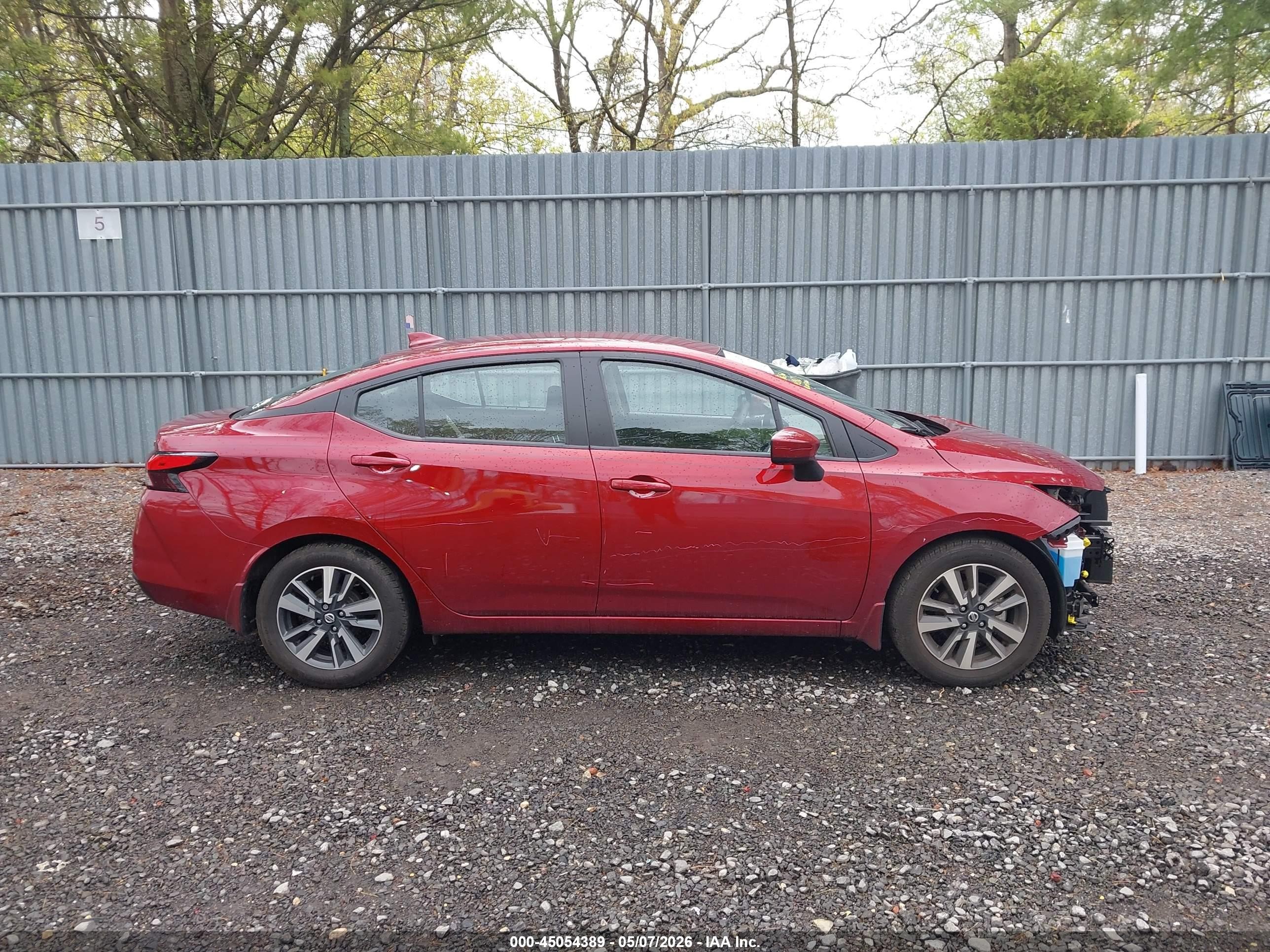 2022 Nissan Versa 1.6 Sv Xtronic Cvt Red vin: 3N1CN8EV0NL866487