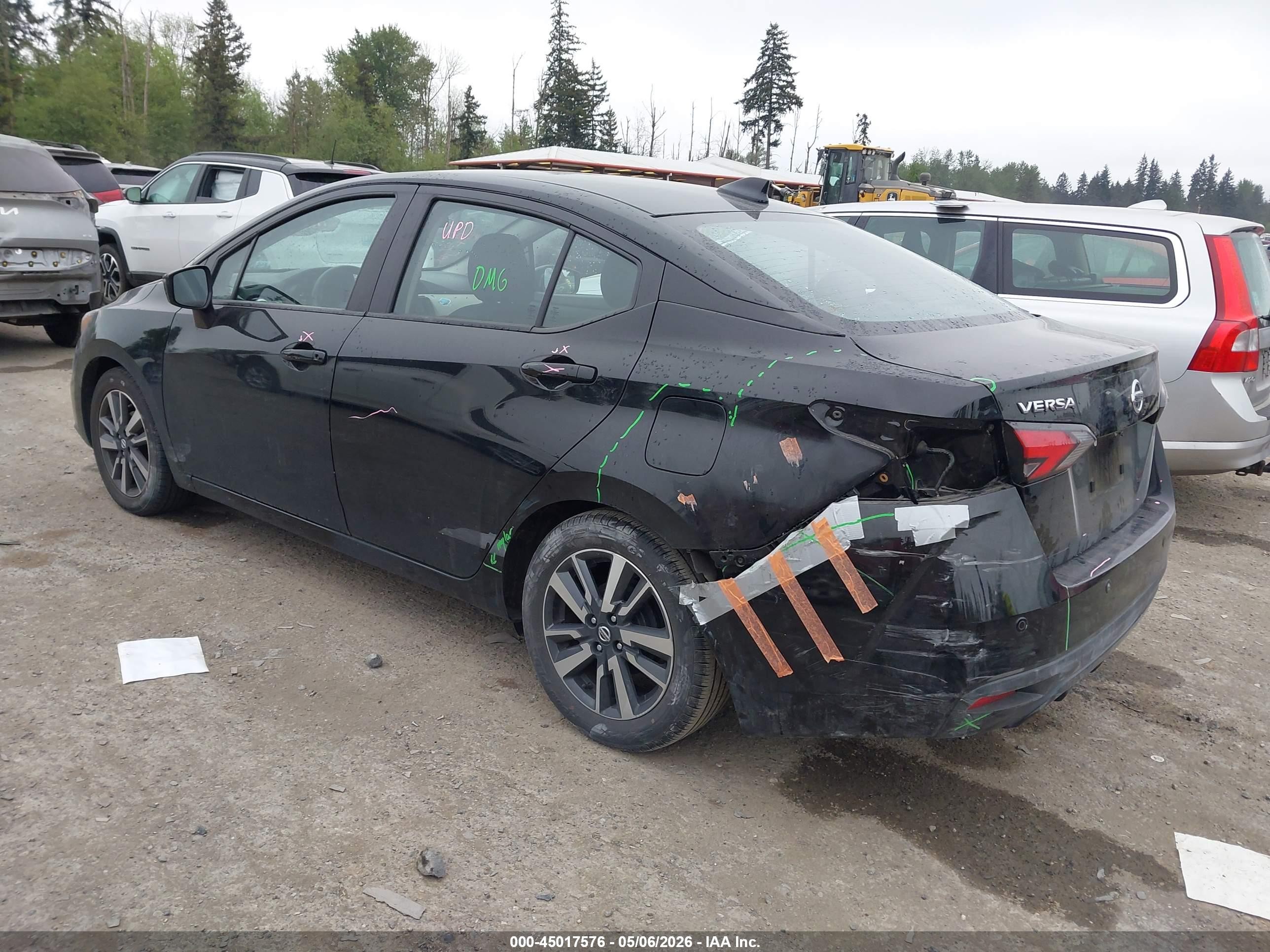 2021 Nissan Versa Sv Xtronic Cvt Черный vin: 3N1CN8EV1ML875438
