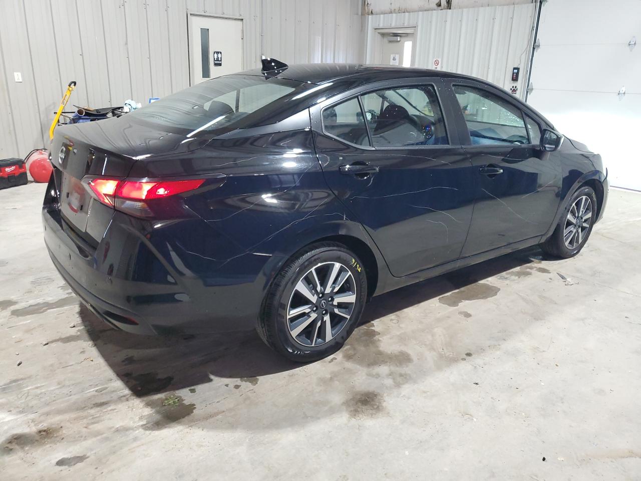 2025 Nissan Versa Sv Black vin: 3N1CN8EV1SL843084 Damage: Right Qtr Panel, Heavy Scratch, > 12 Inches