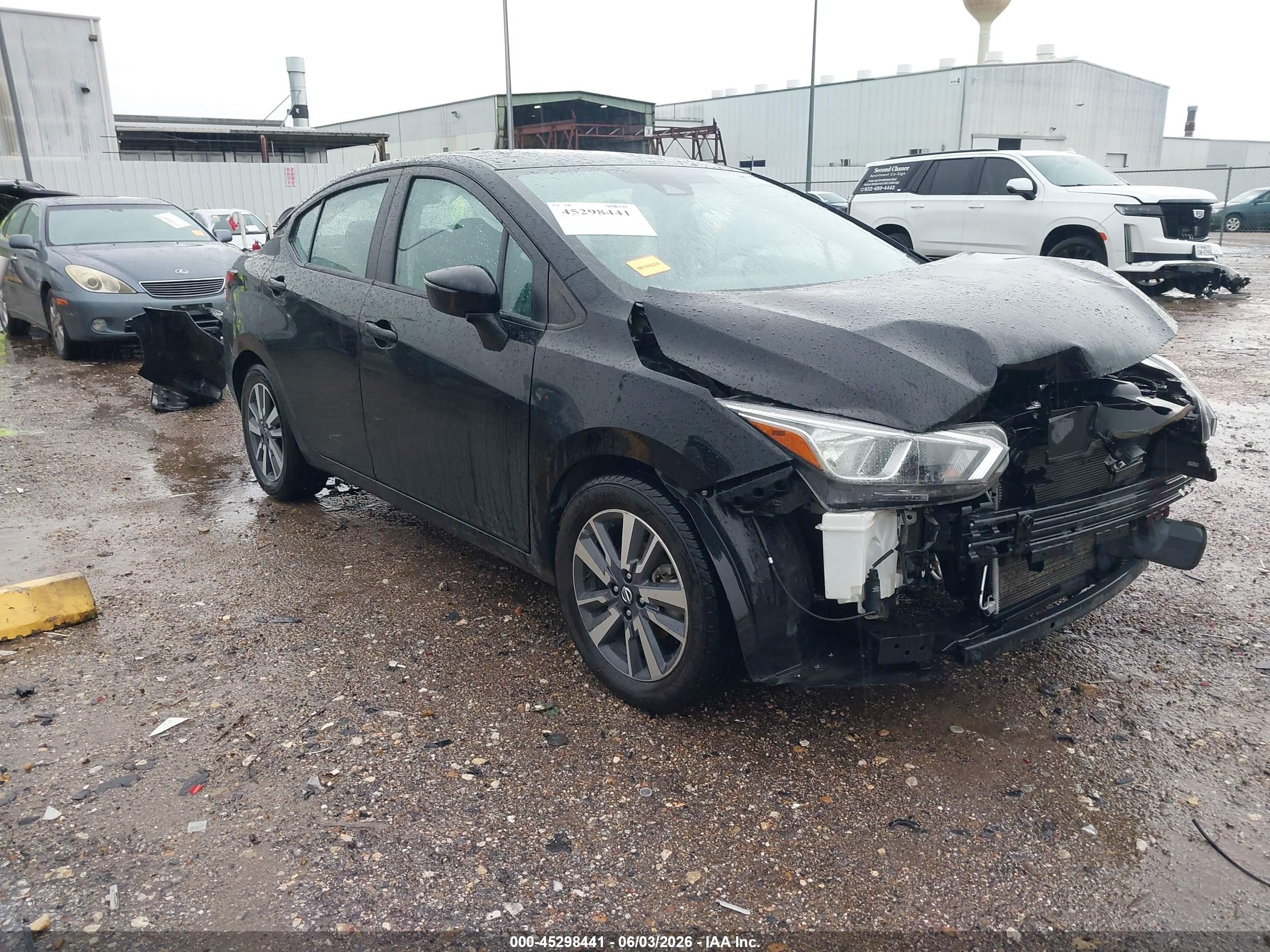 2021 Nissan Versa Sv Xtronic Cvt Black vin: 3N1CN8EV2ML893785