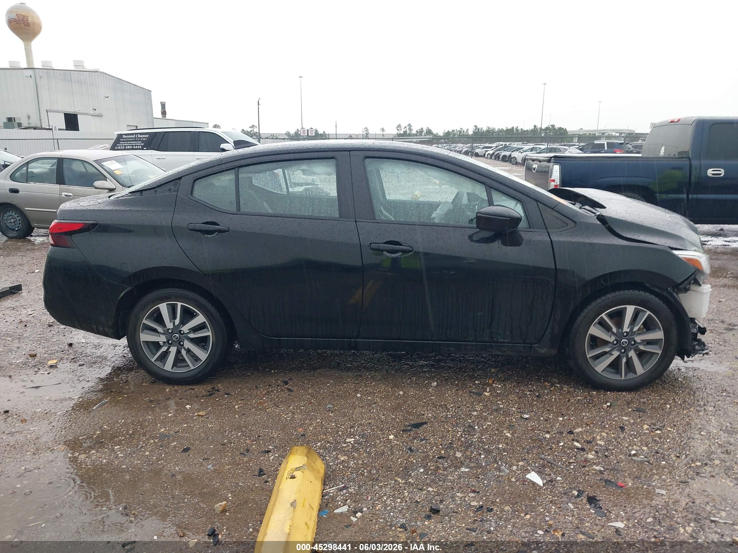 2021 Nissan Versa Sv Xtronic Cvt Black vin: 3N1CN8EV2ML893785
