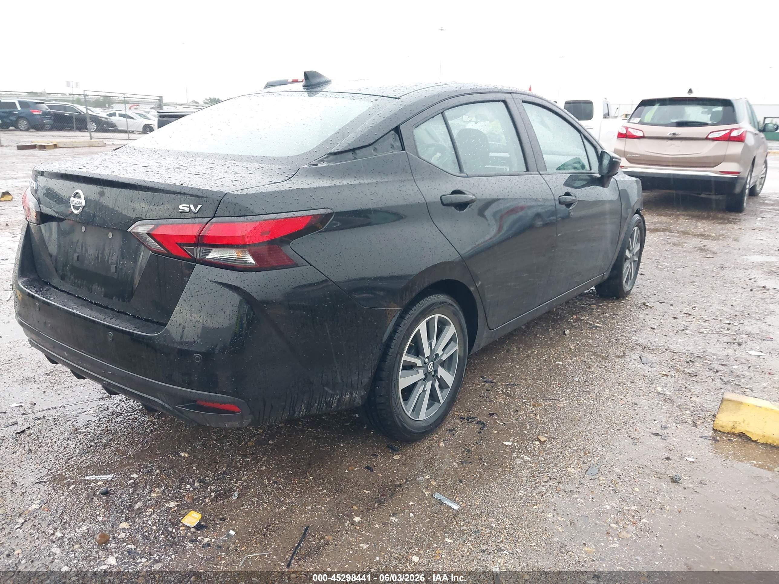 2021 Nissan Versa Sv Xtronic Cvt Black vin: 3N1CN8EV2ML893785