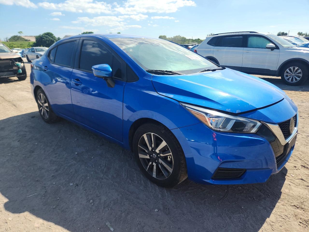 2021 Nissan Versa Sv Blue vin: 3N1CN8EV3ML866496