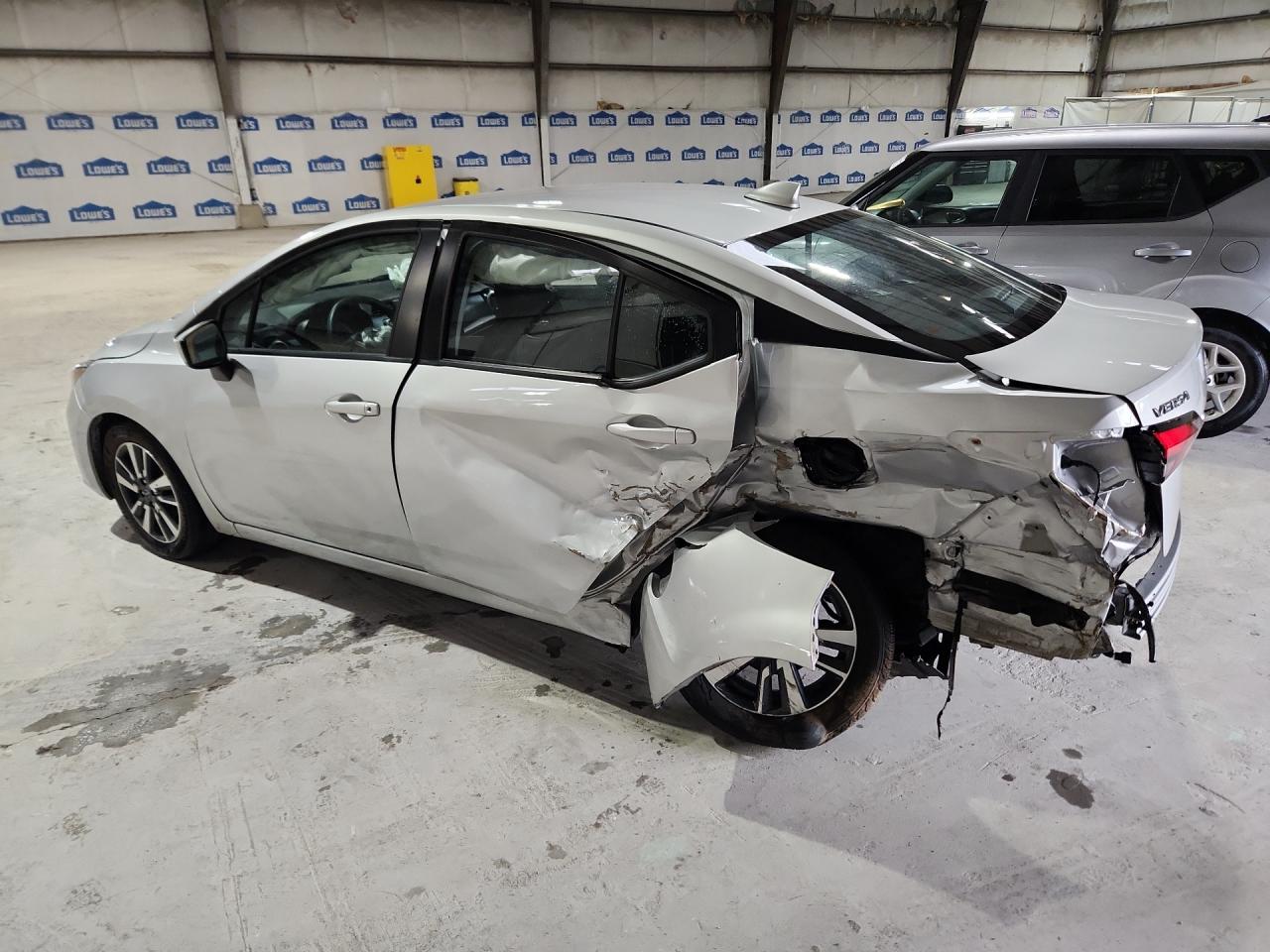 2025 Nissan Versa Sv Silver vin: 3N1CN8EV3SL832233 Damage: Left Rear Door, Severe Damage, Replacement Required
