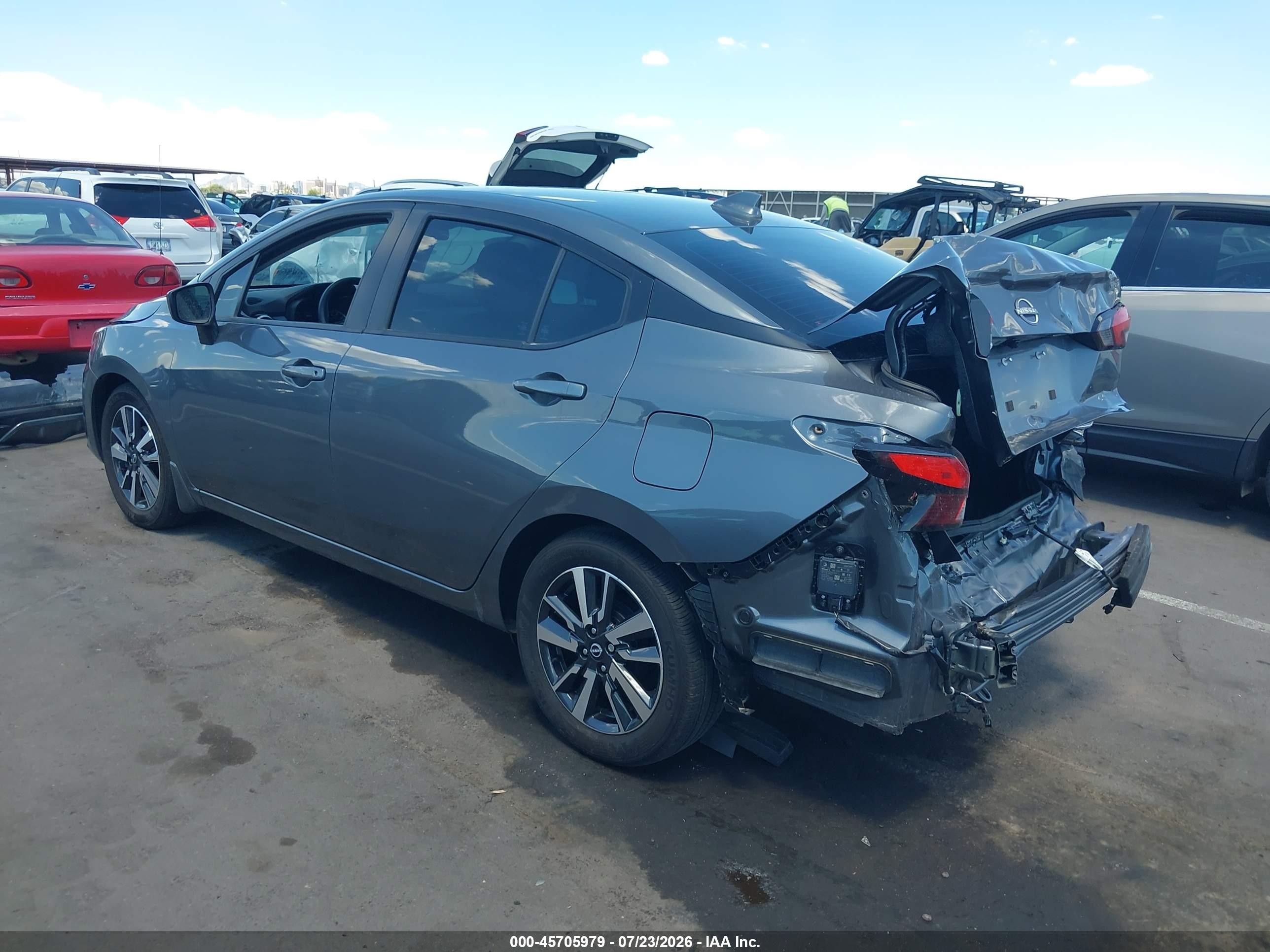 2025 Nissan Versa 1.6 Sv Gray vin: 3N1CN8EV3SL871193