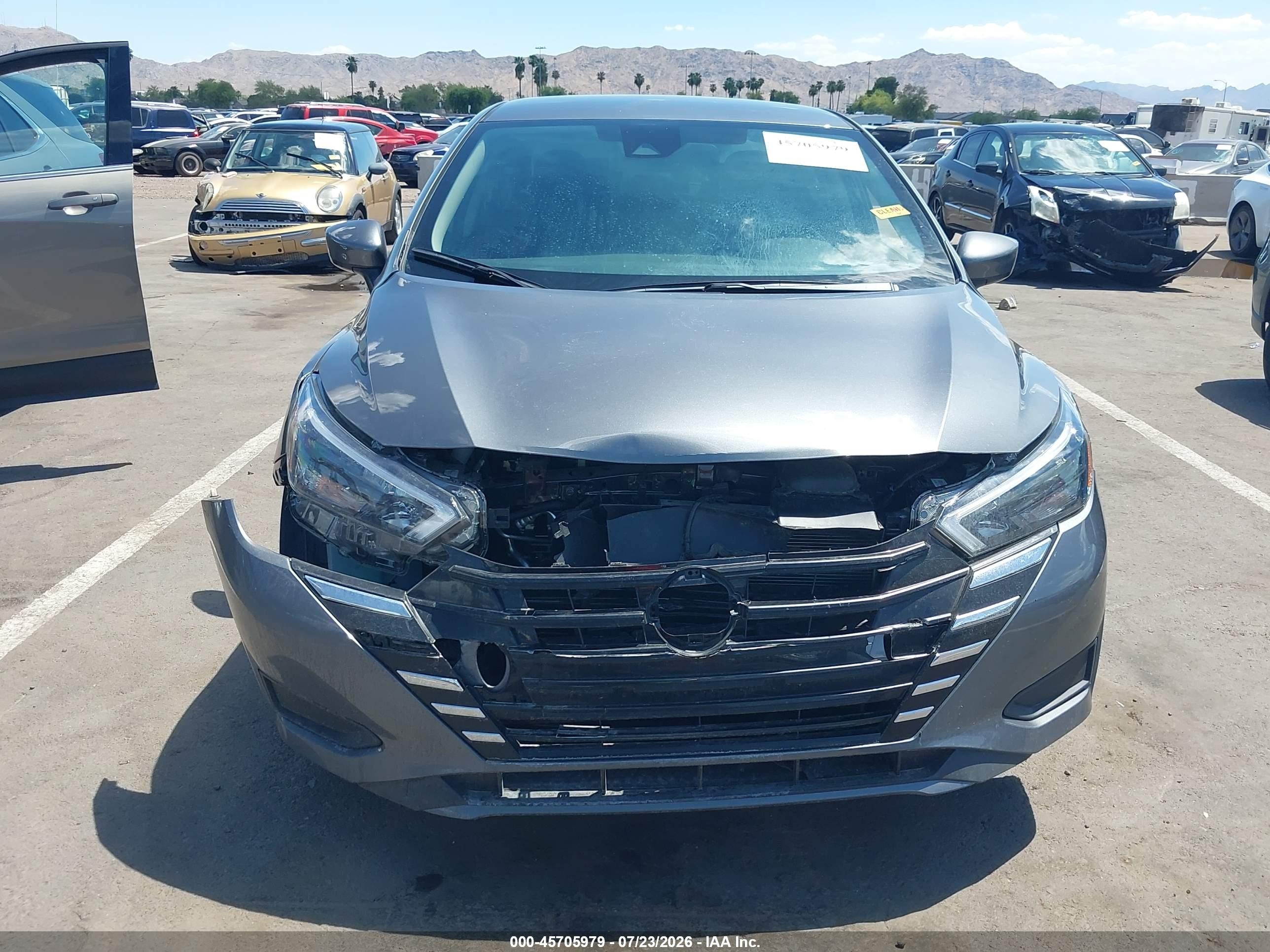 2025 Nissan Versa 1.6 Sv Gray vin: 3N1CN8EV3SL871193
