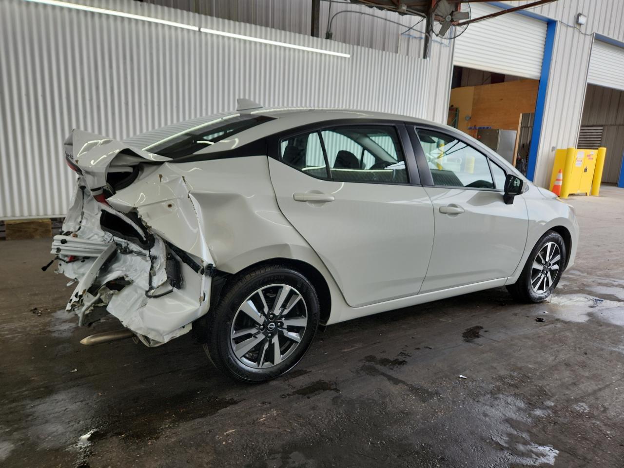 2025 Nissan Versa Sv White vin: 3N1CN8EV3SL879939 Damage: Right Tail Light, Broken, Replacement Required
