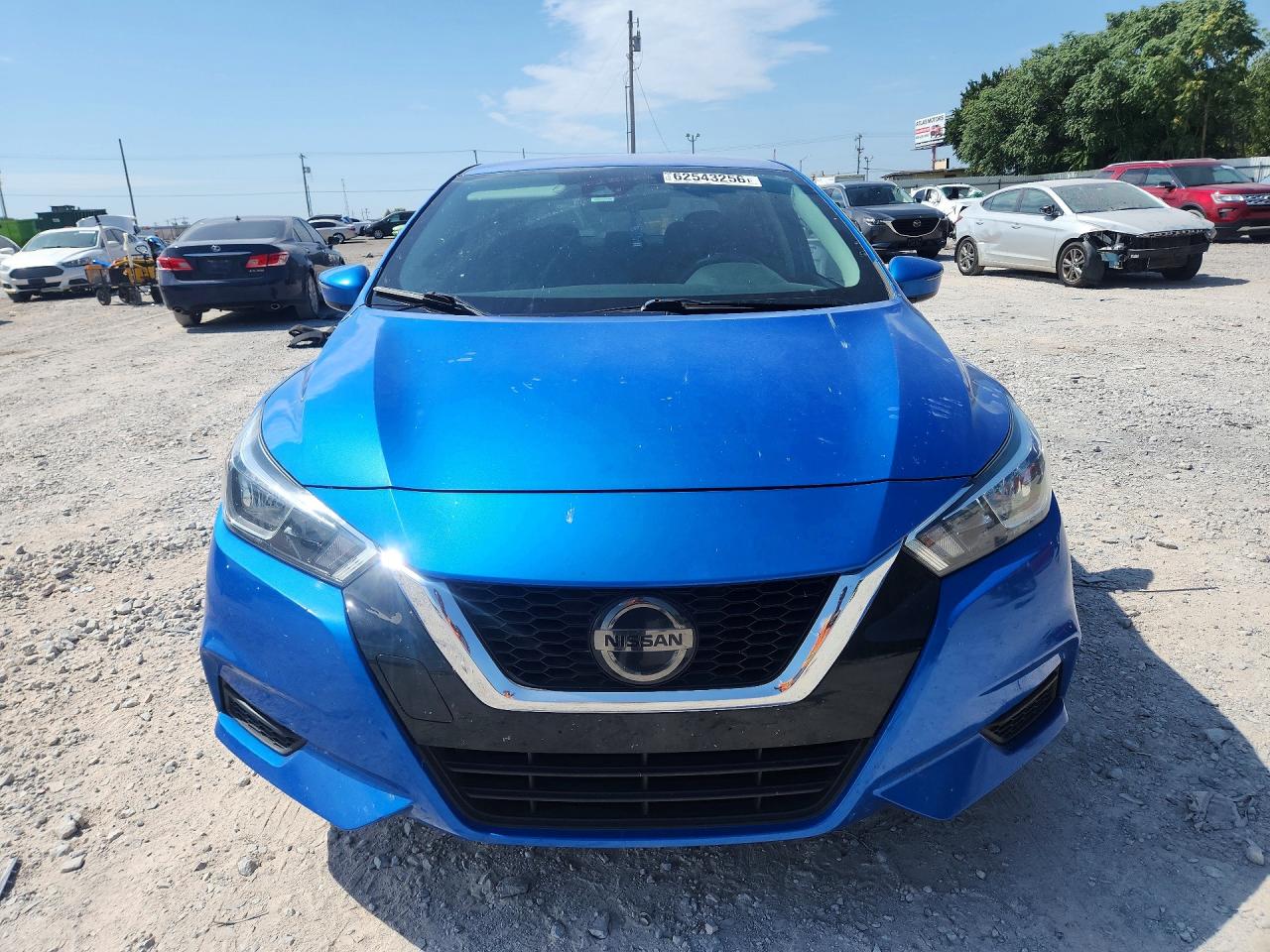 2020 Nissan Versa Sv Синий vin: 3N1CN8EV4LL810260