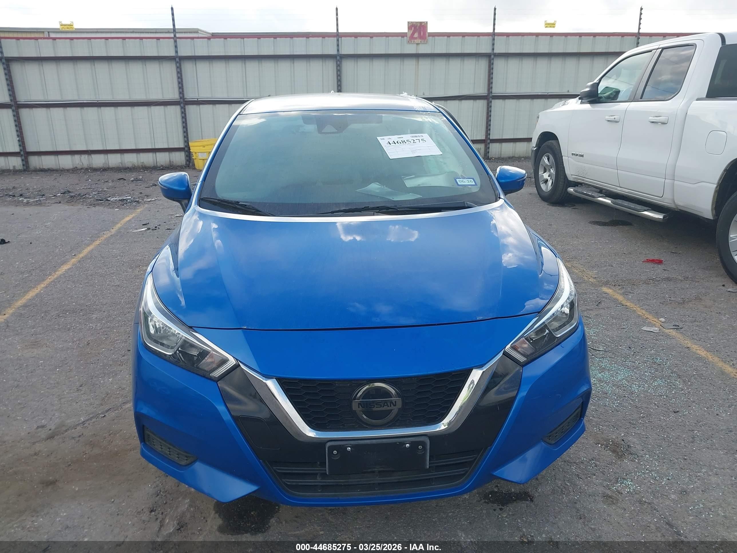 2021 Nissan Versa Sv Xtronic Cvt Синий vin: 3N1CN8EV5ML853569