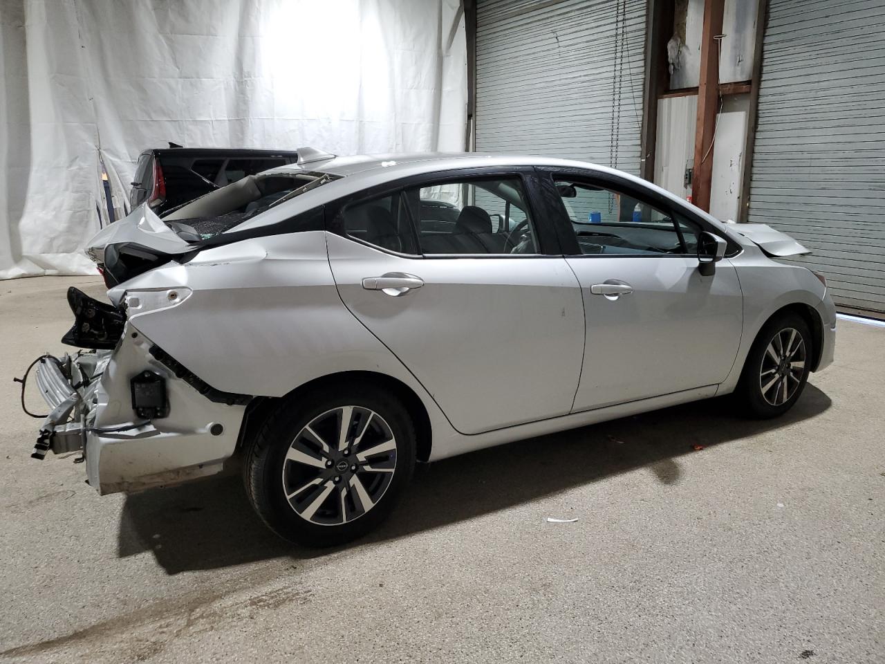 2023 Nissan Versa Sv Silver vin: 3N1CN8EV5PL861787 Damage: Right Qtr Panel, Dent(S) W/ Paint Dmg, > 12 Inches