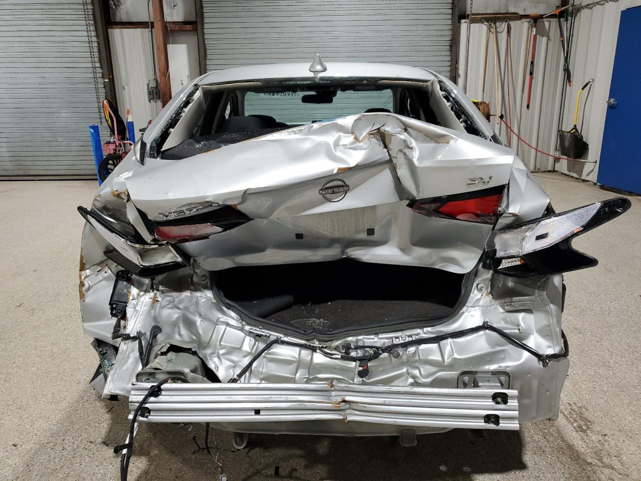 2023 Nissan Versa Sv Silver vin: 3N1CN8EV5PL861787 Damage: Right Tail Light, Broken, Replacement Required