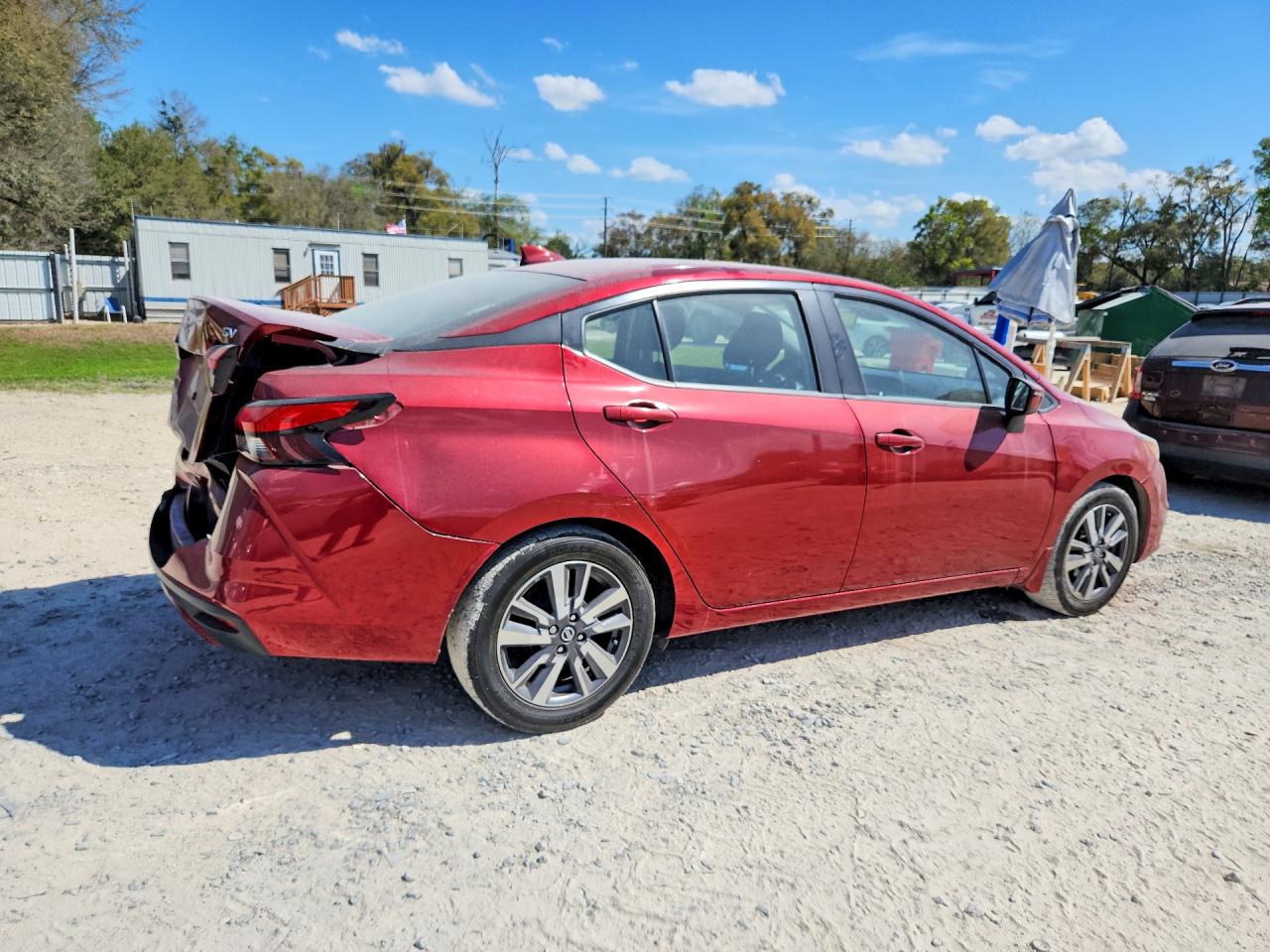 2020 Nissan Versa Sv Red vin: 3N1CN8EV6LL806727