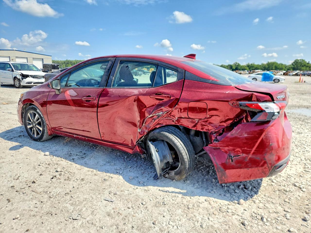 2021 Nissan Versa Sv Red vin: 3N1CN8EV6ML858554