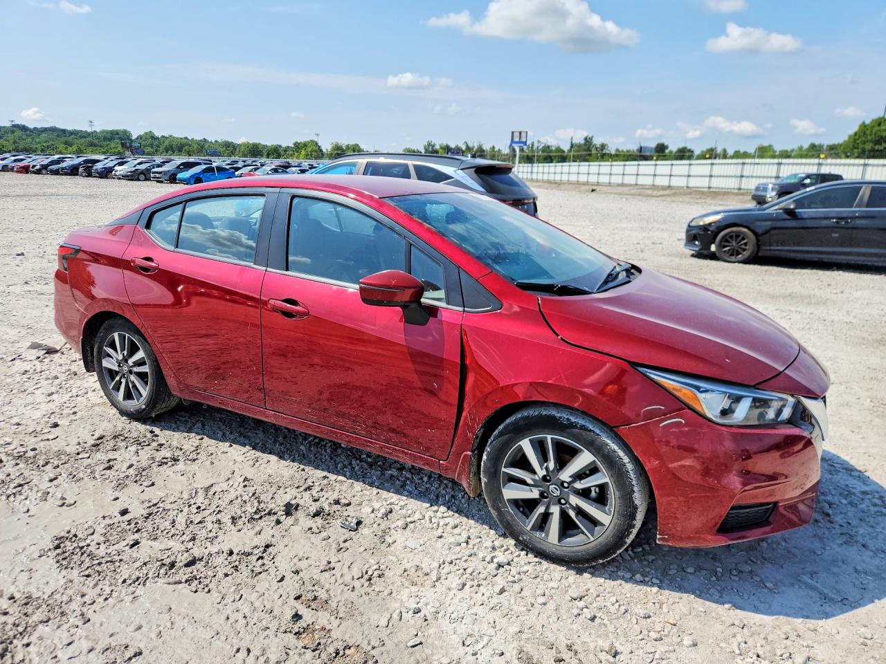 2021 Nissan Versa Sv Red vin: 3N1CN8EV6ML858554