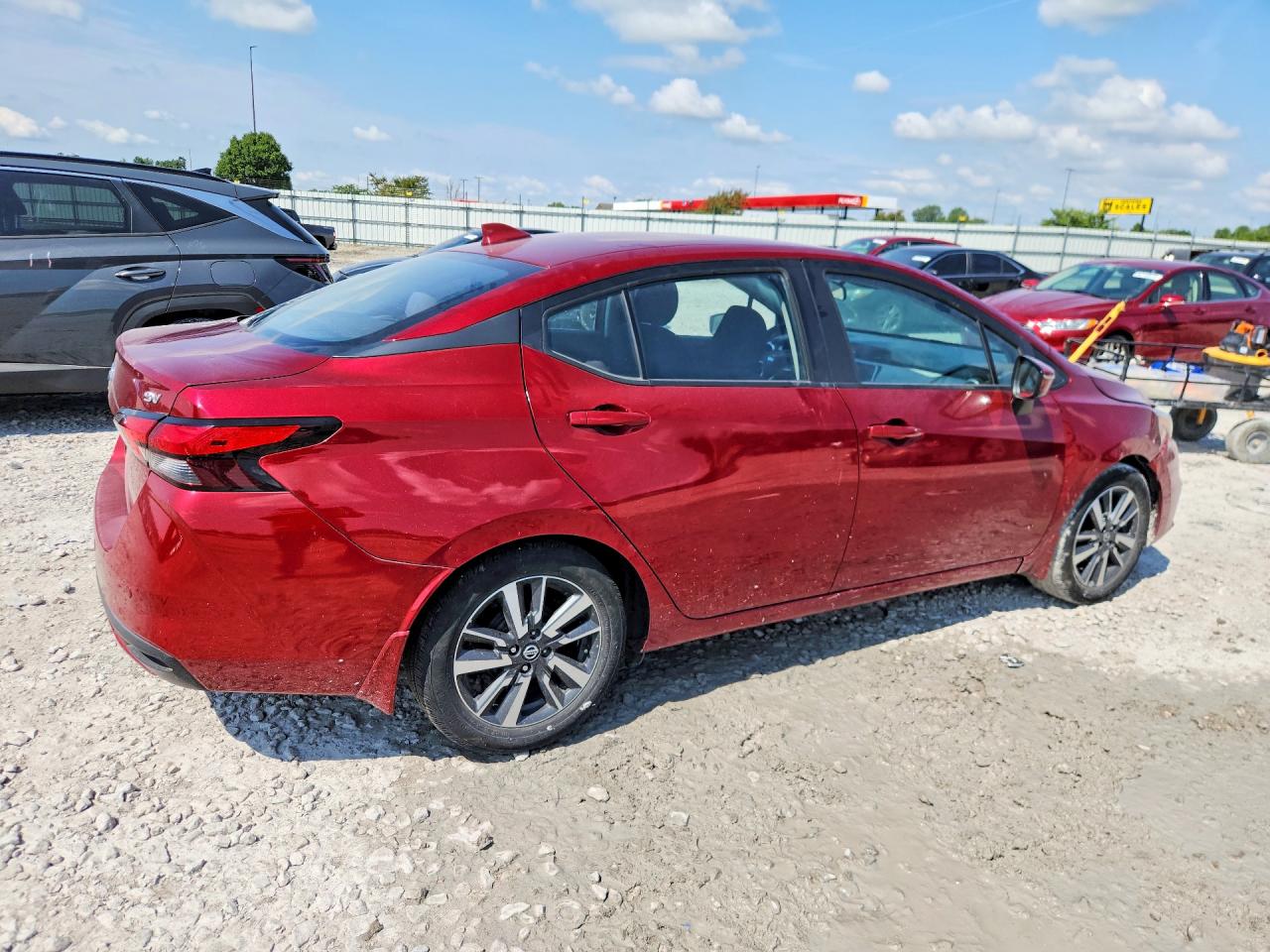 2021 Nissan Versa Sv Red vin: 3N1CN8EV6ML858554