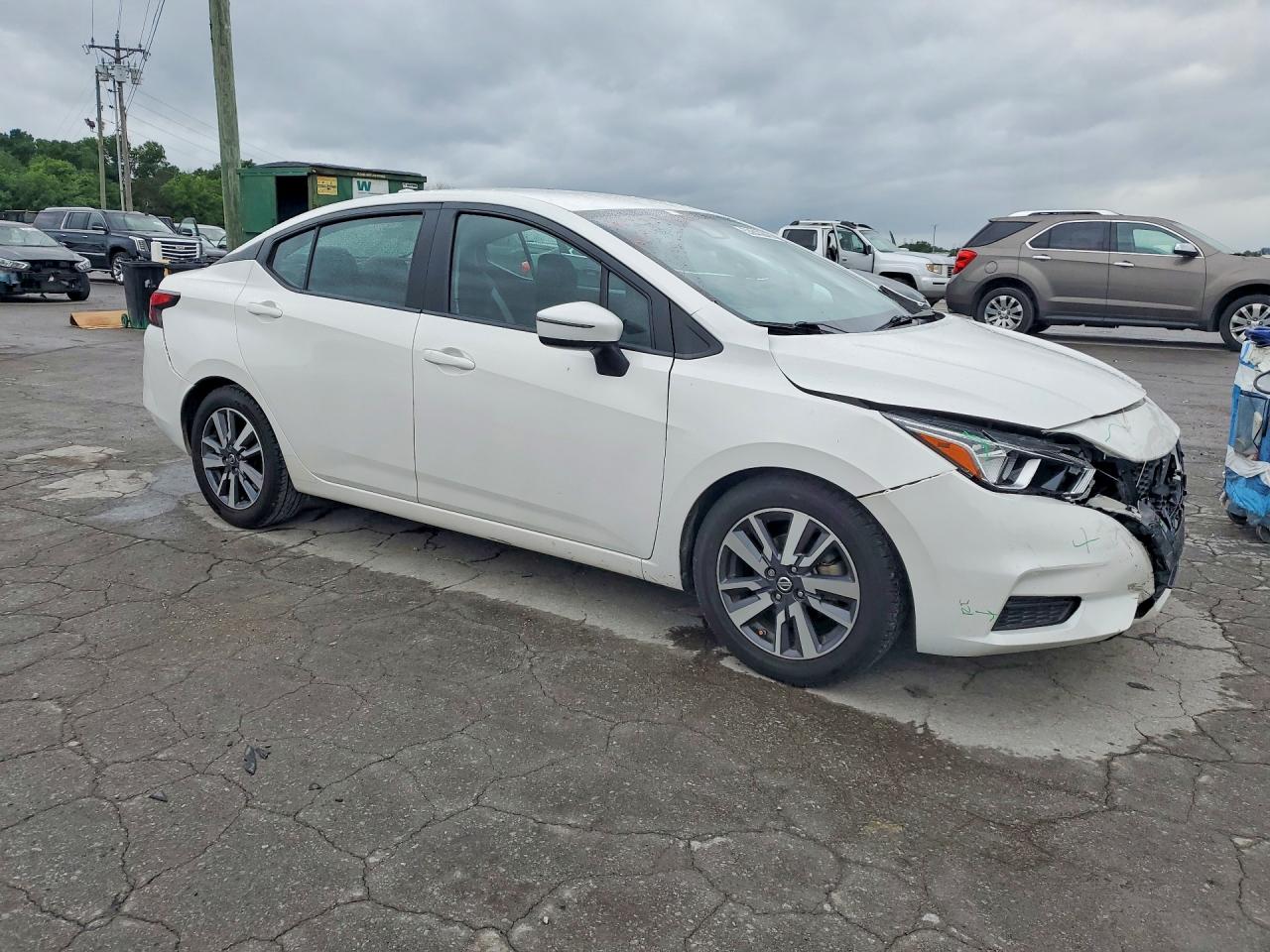 2020 Nissan Versa Sv White vin: 3N1CN8EV7LL801830