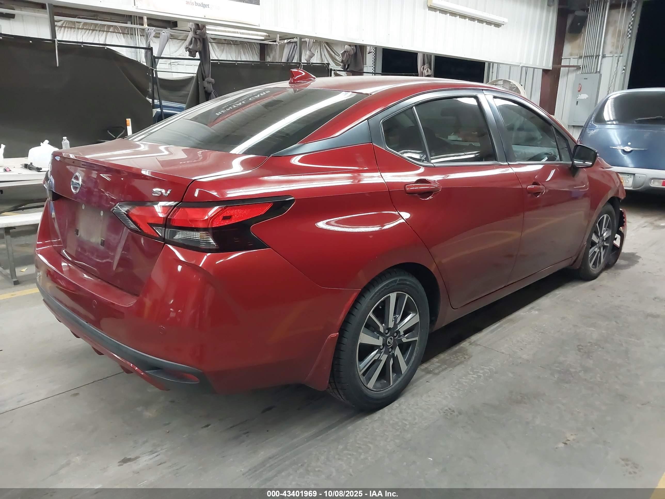 2021 Nissan Versa Sv Xtronic Cvt Красный vin: 3N1CN8EV7ML922178
