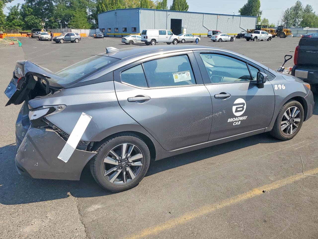 2021 Nissan Versa Sv Gray vin: 3N1CN8EV8ML876926